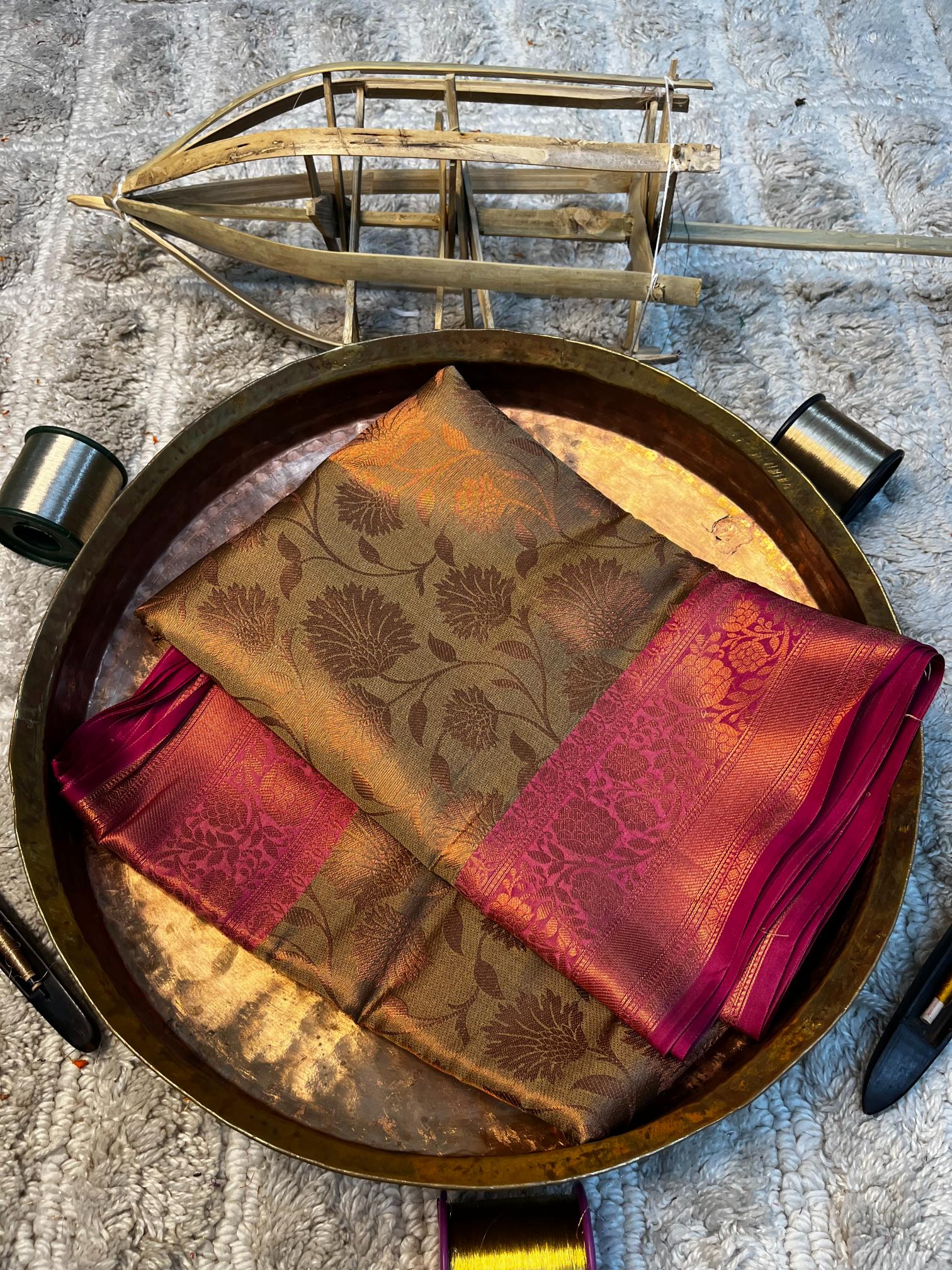 Eccentric zari weave Softsilk Banarasi saree