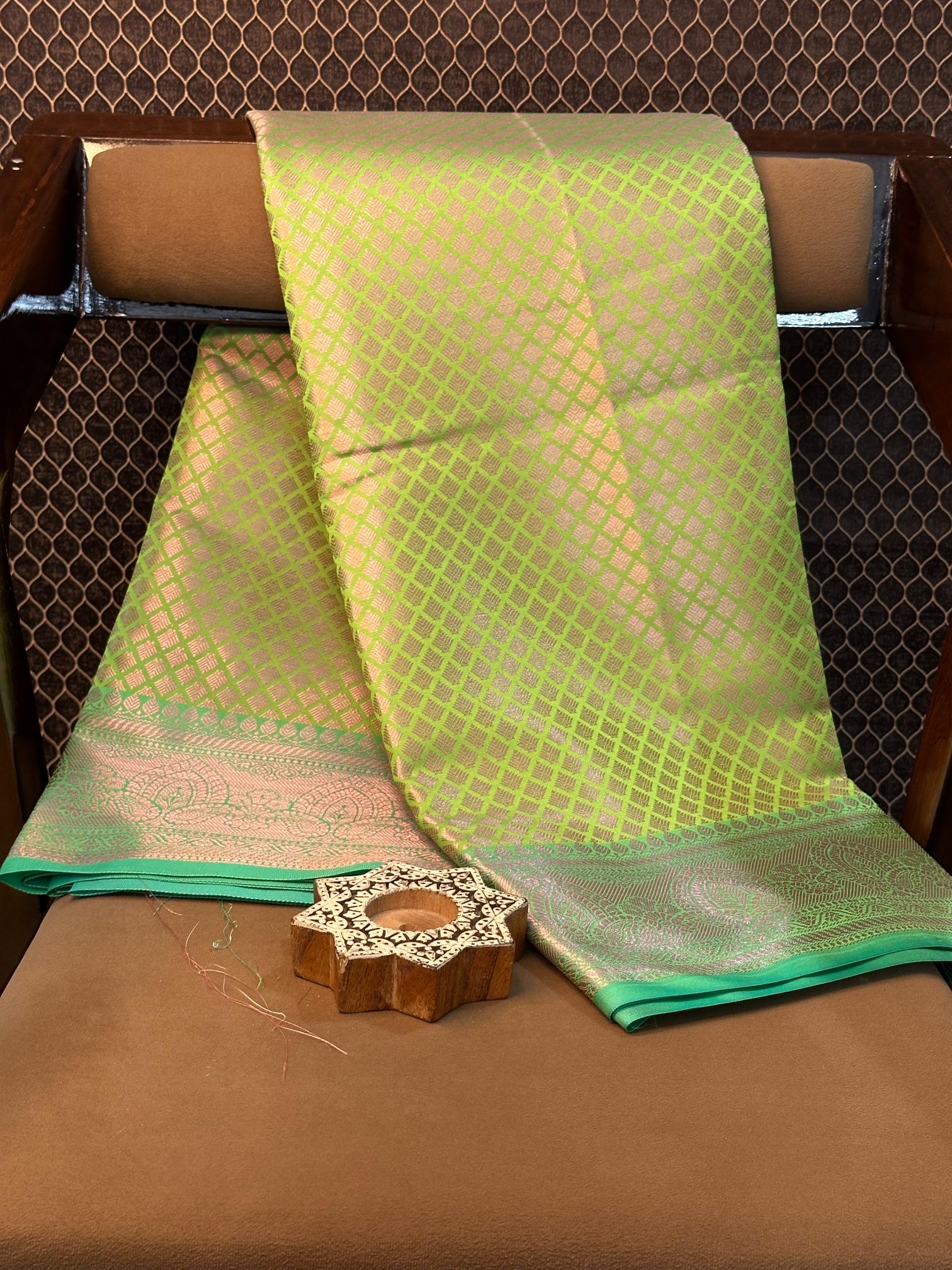 Eccentric zari weave Softsilk Banarasi saree