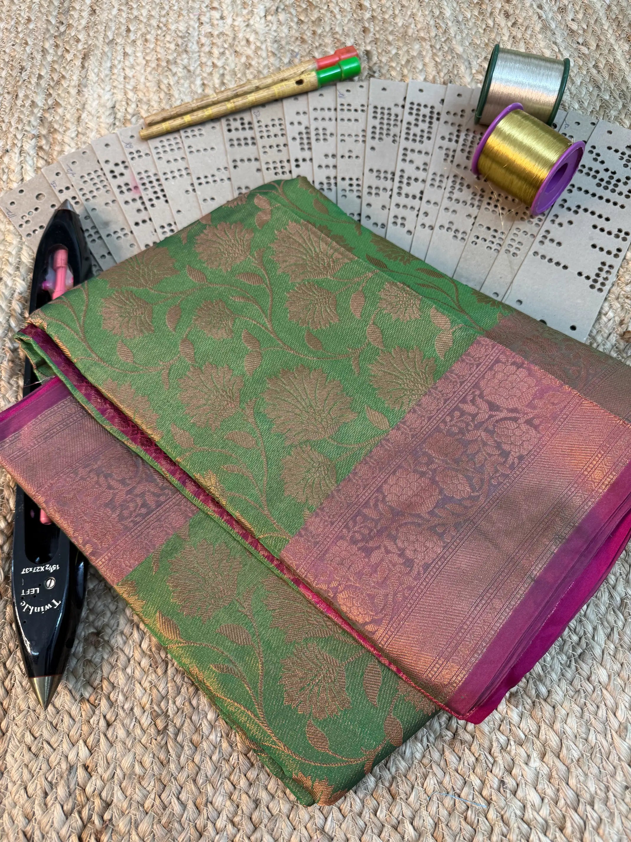 Eccentric zari weave Softsilk Banarasi saree
