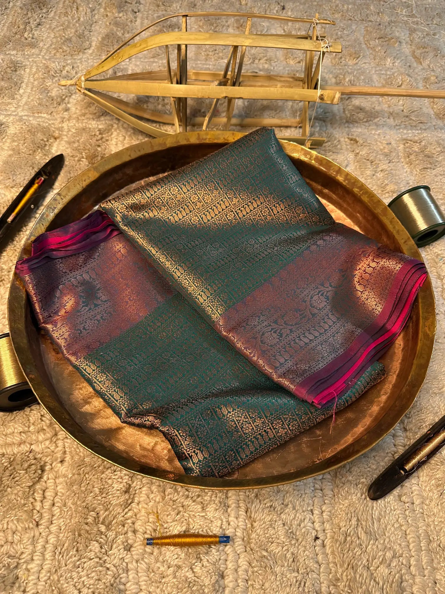 Eccentric zari weave Softsilk Banarasi saree