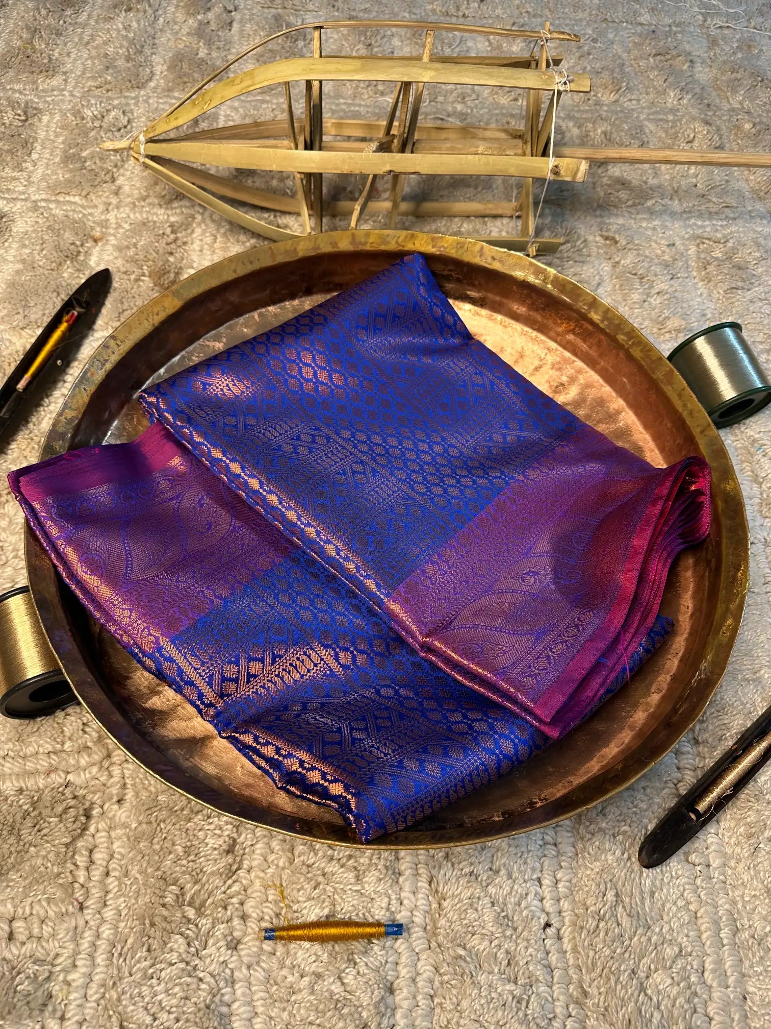 Eccentric zari weave Softsilk Banarasi saree