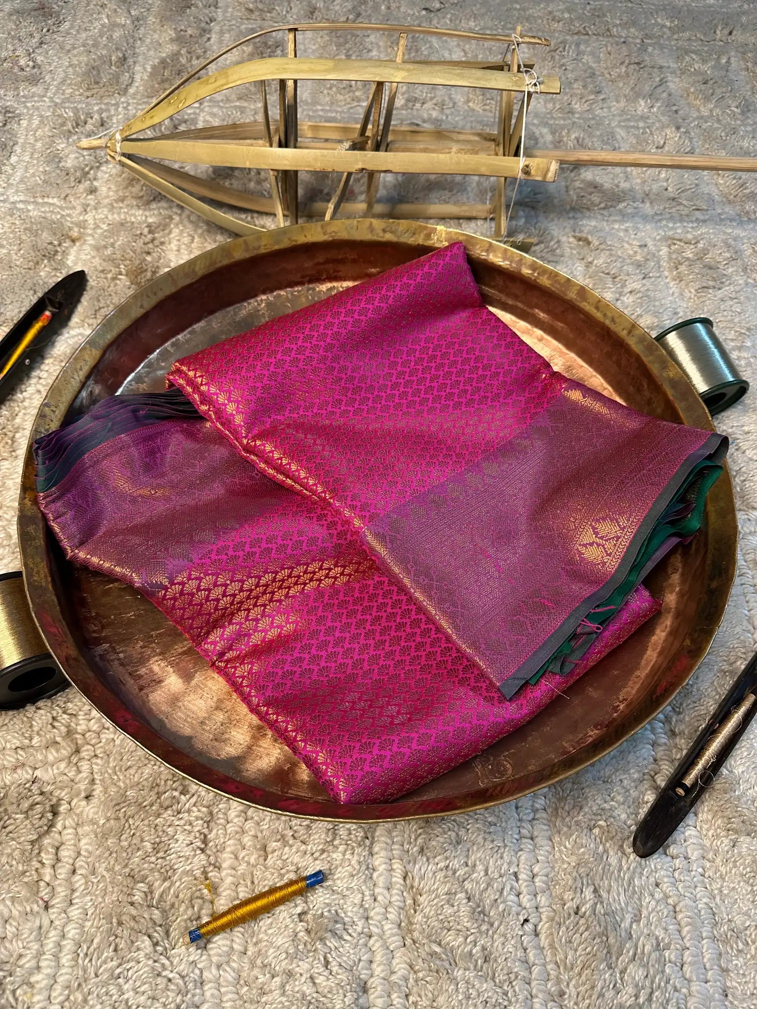 Eccentric zari weave Softsilk Banarasi saree