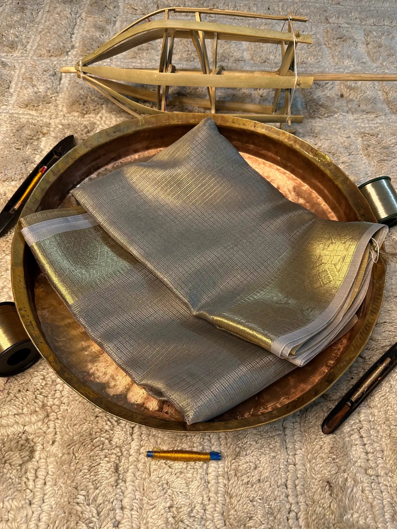 Eccentric zari weave Softsilk Banarasi saree