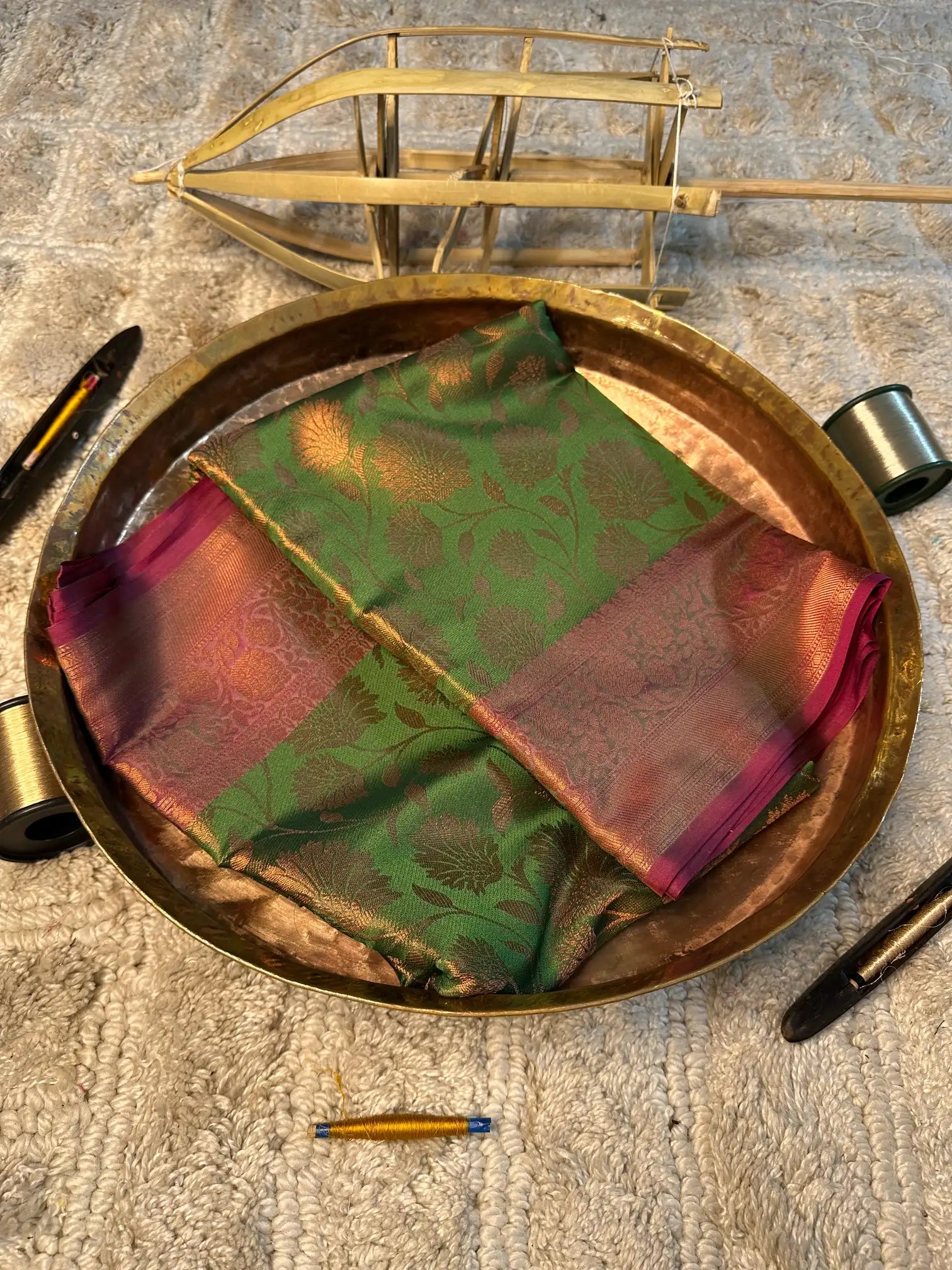 Eccentric zari weave Softsilk Banarasi saree
