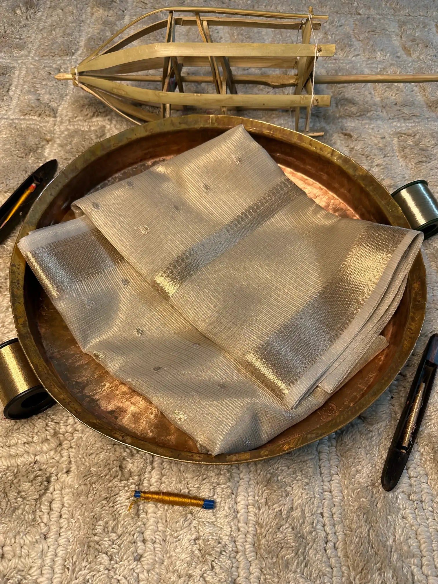 Eccentric zari weave Softsilk Banarasi saree