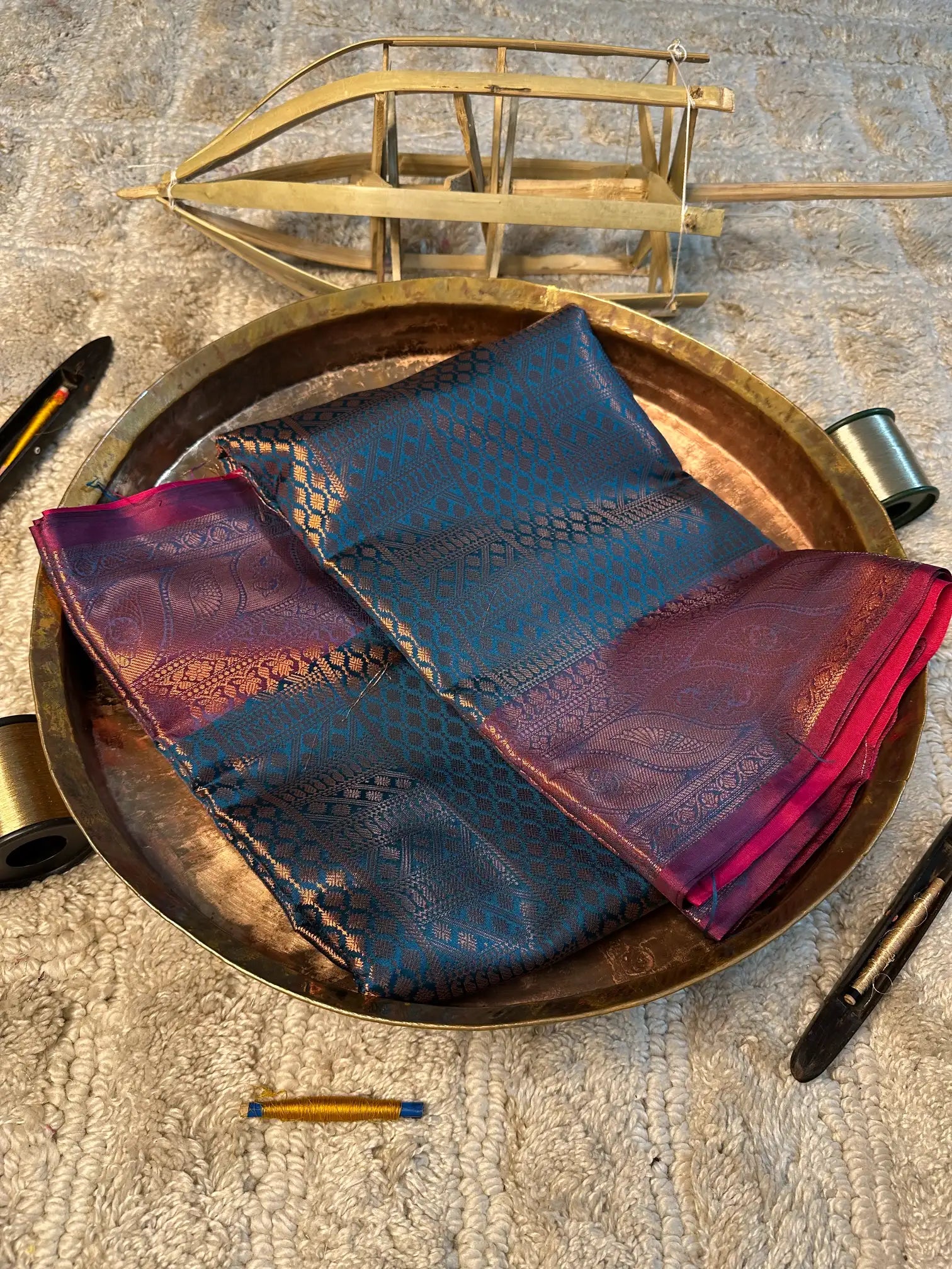 Eccentric zari weave Softsilk Banarasi saree