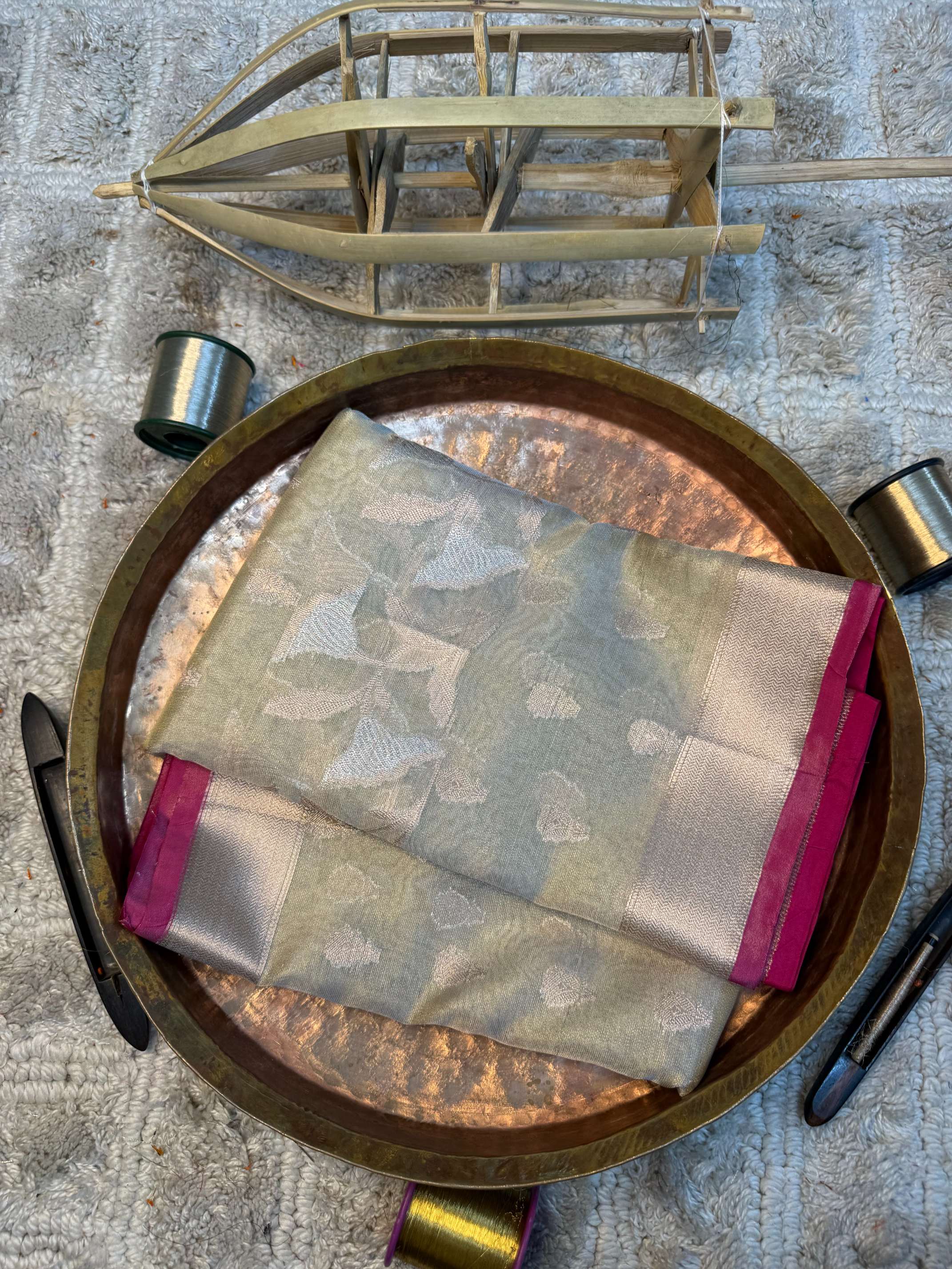Eccentric zari weave Softsilk Banarasi saree