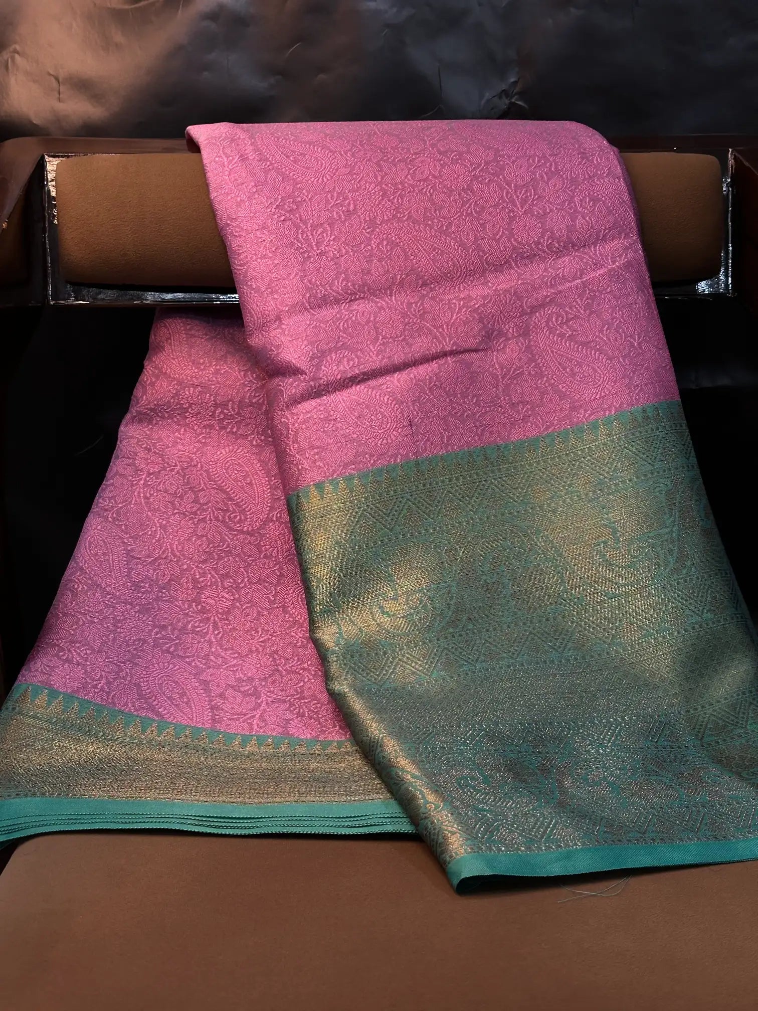 Contemporary weave Softsilk heritage Banarasi saree