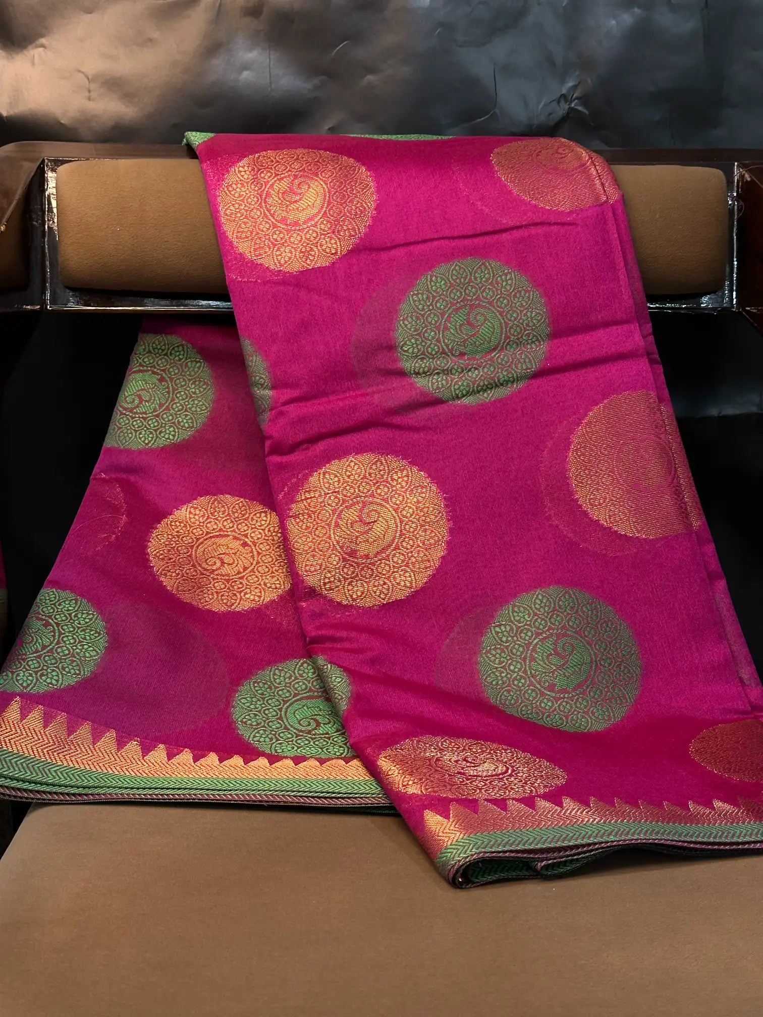 Traditional weave Softsilk Banarasi saree