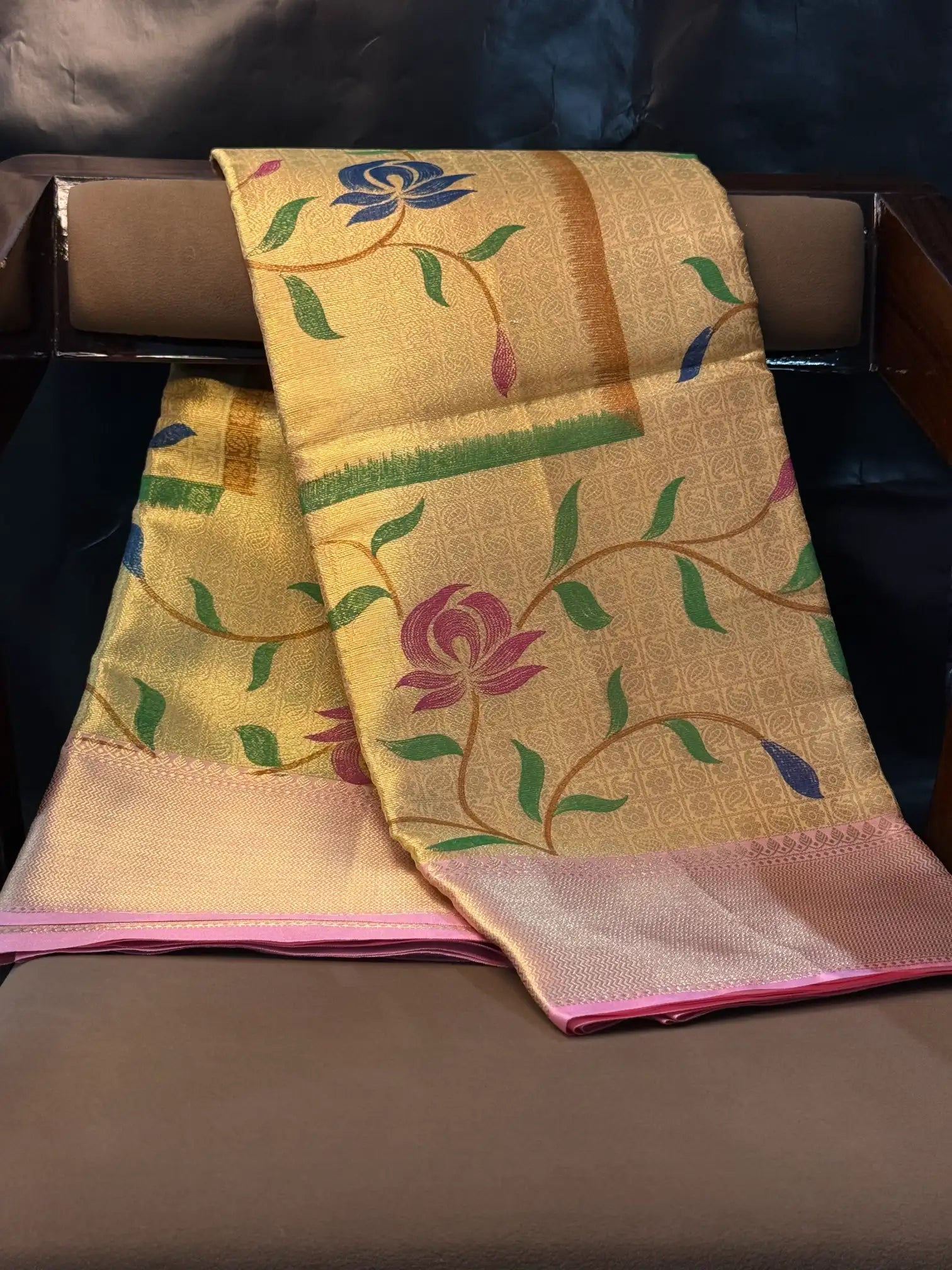 Traditional weave Softsilk Banarasi saree
