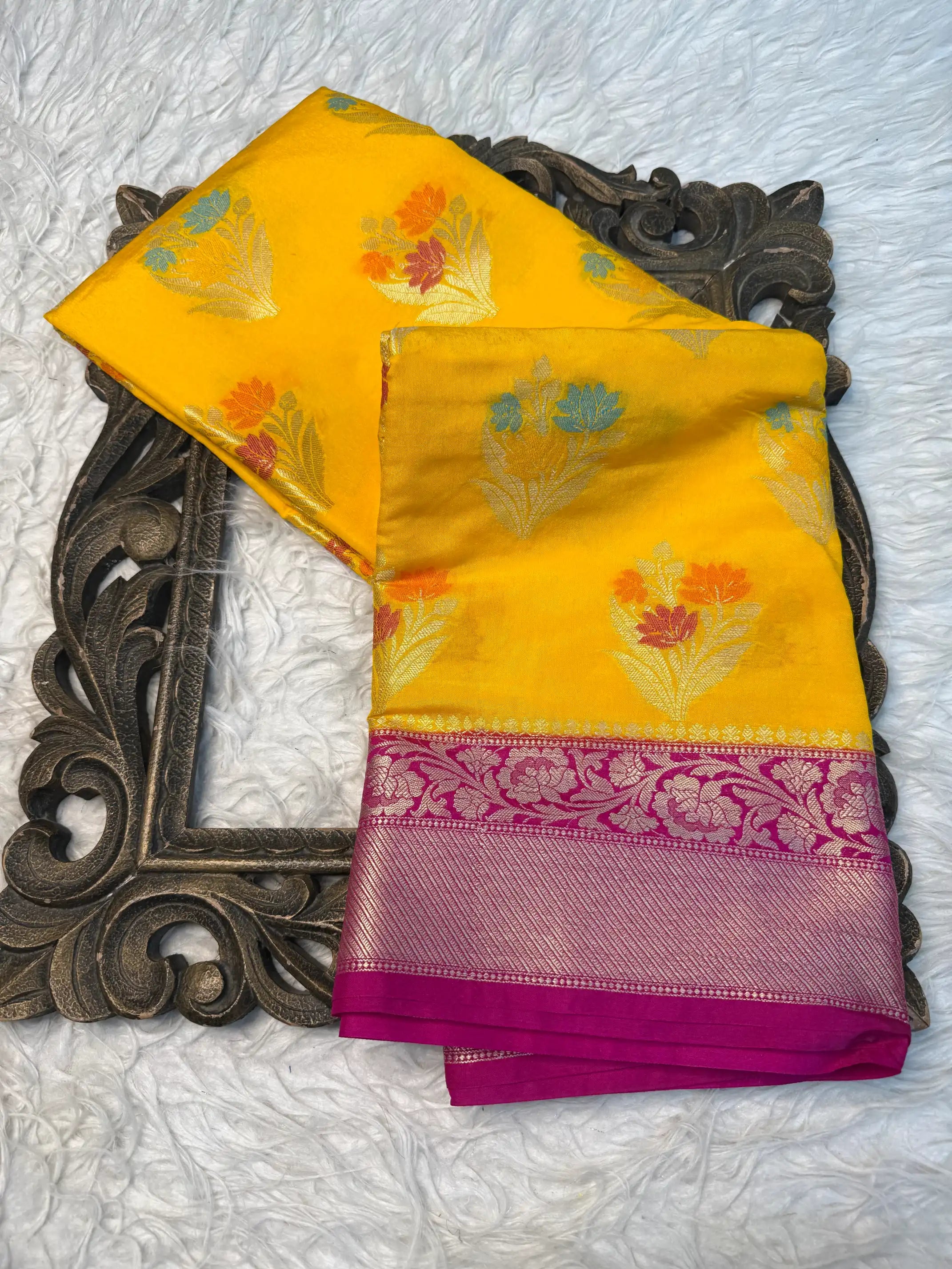 Contemporary Weave Softsilk Heritage Banarasi Saree