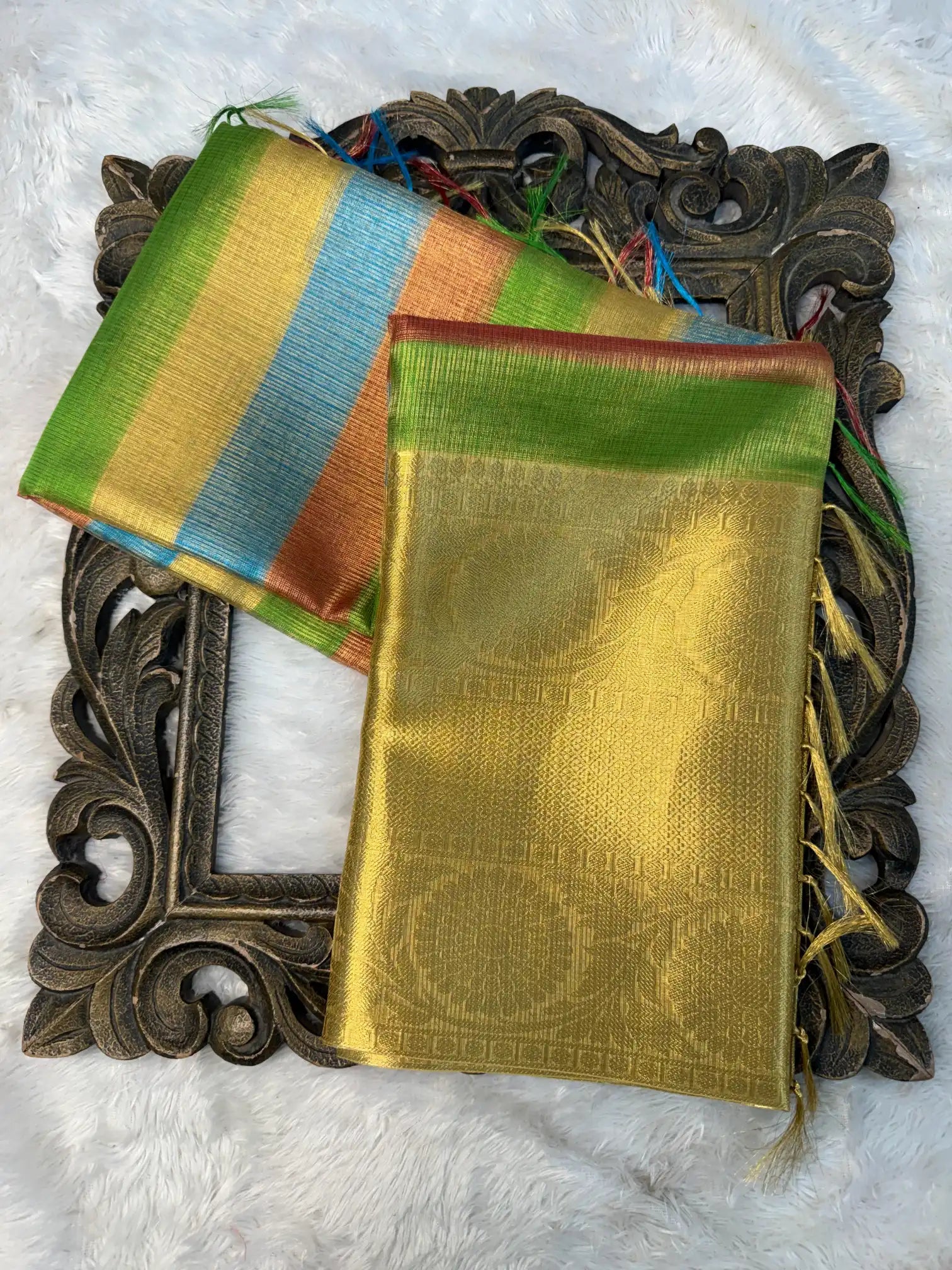 Contemporary Weave Kora Tissue Silk Banarasi Saree