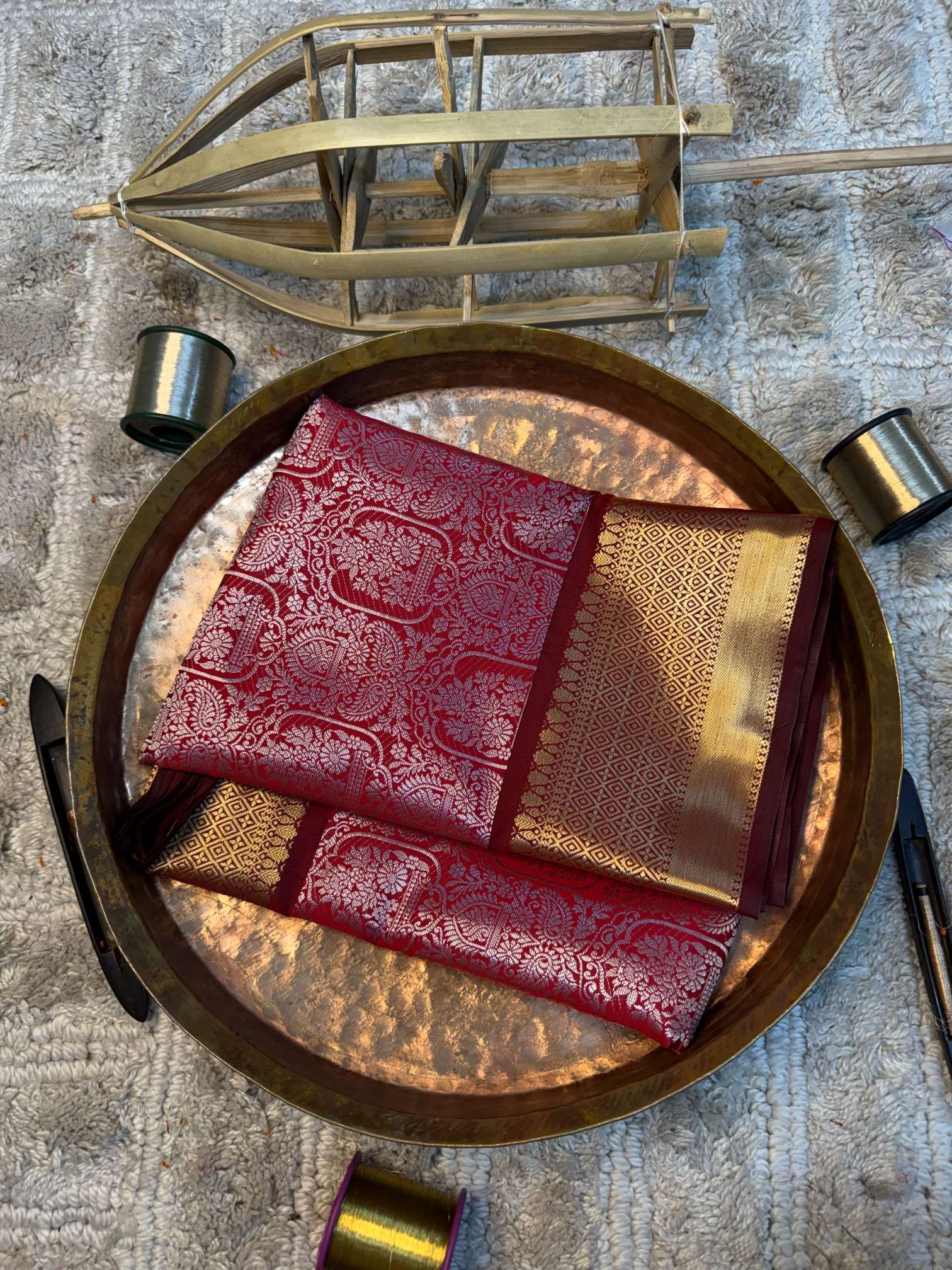 Eccentric zari weave Softsilk Banarasi saree