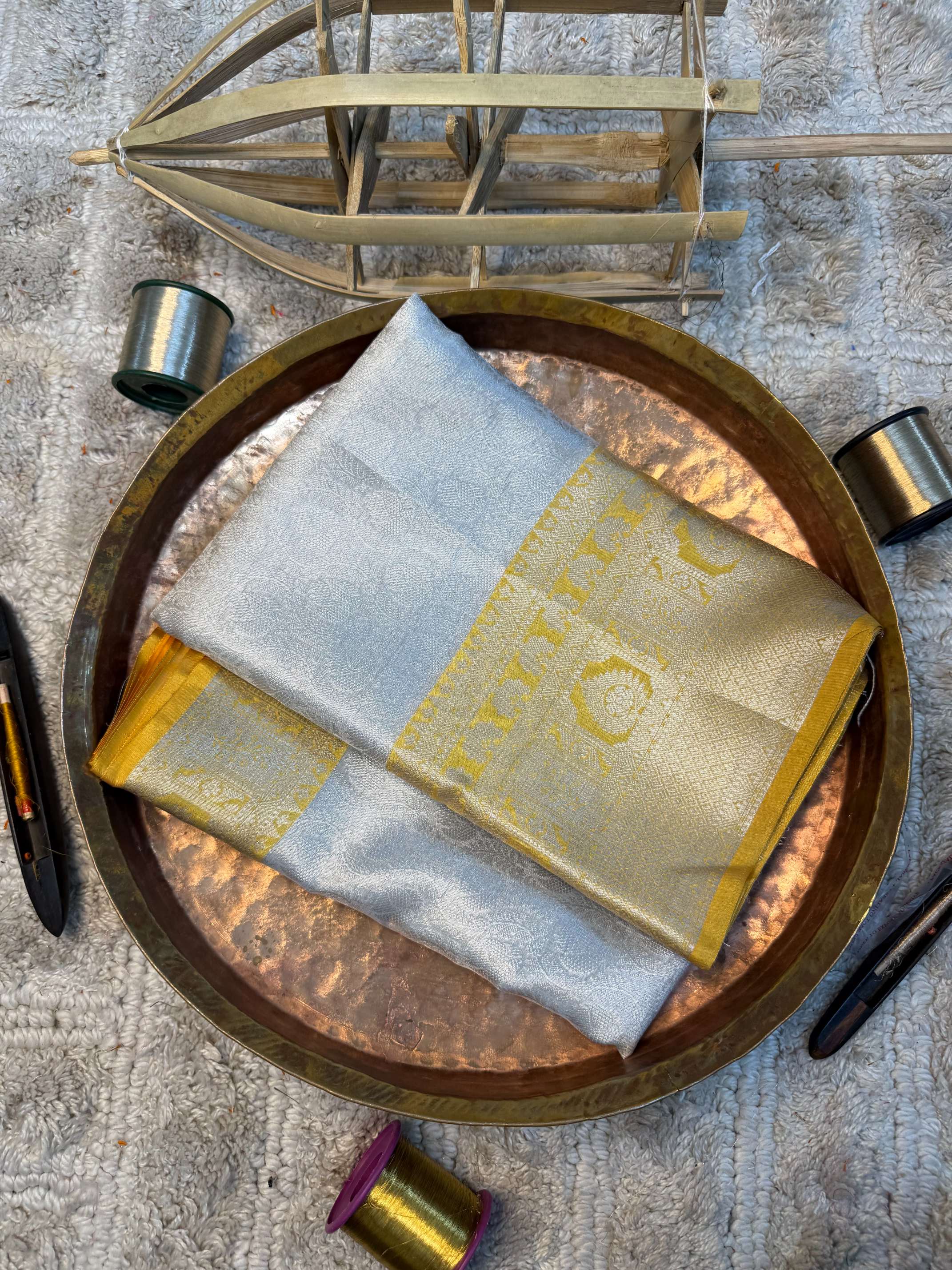 Eccentric zari weave Softsilk Banarasi saree