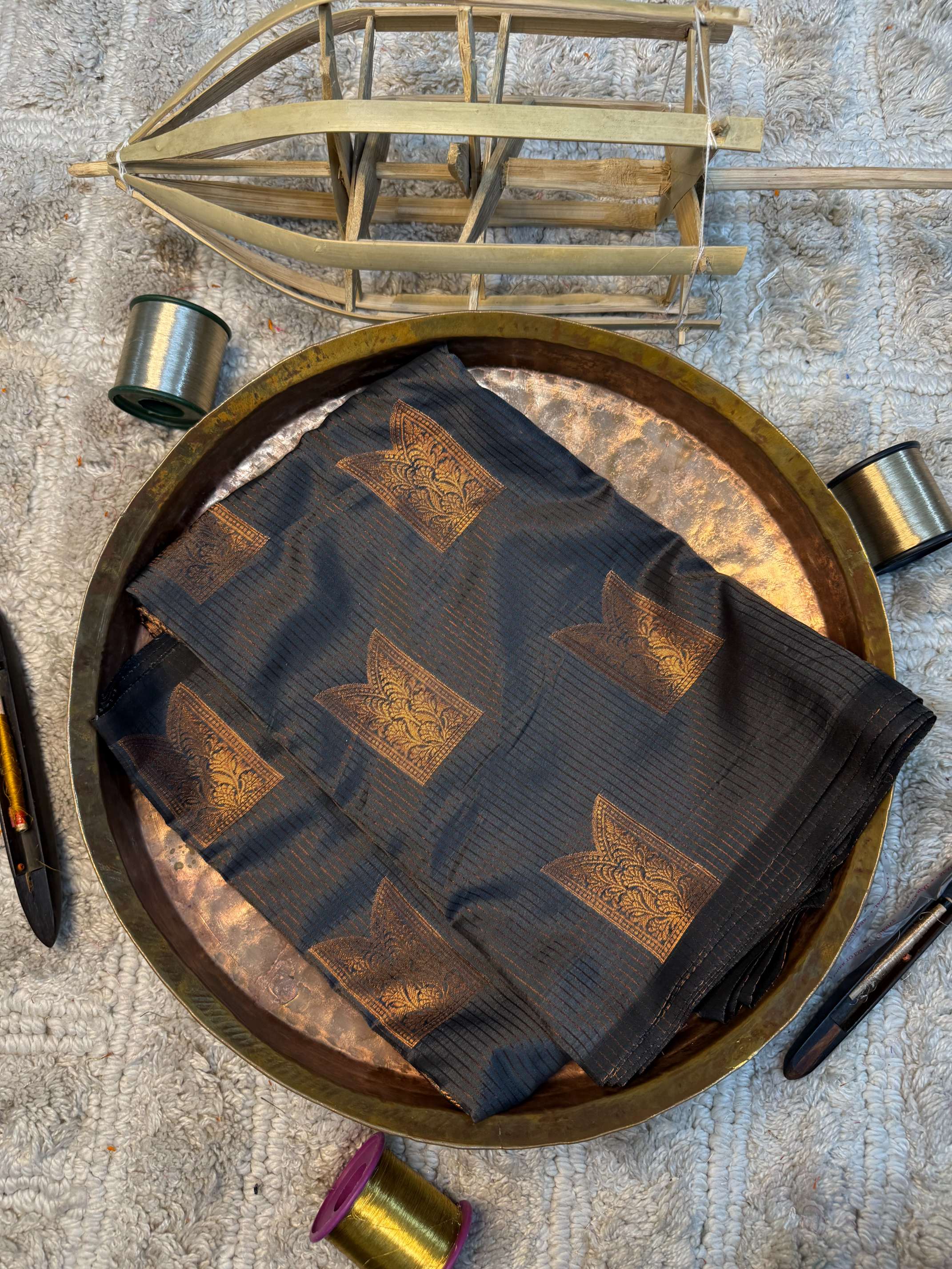 Eccentric zari weave Softsilk Banarasi saree