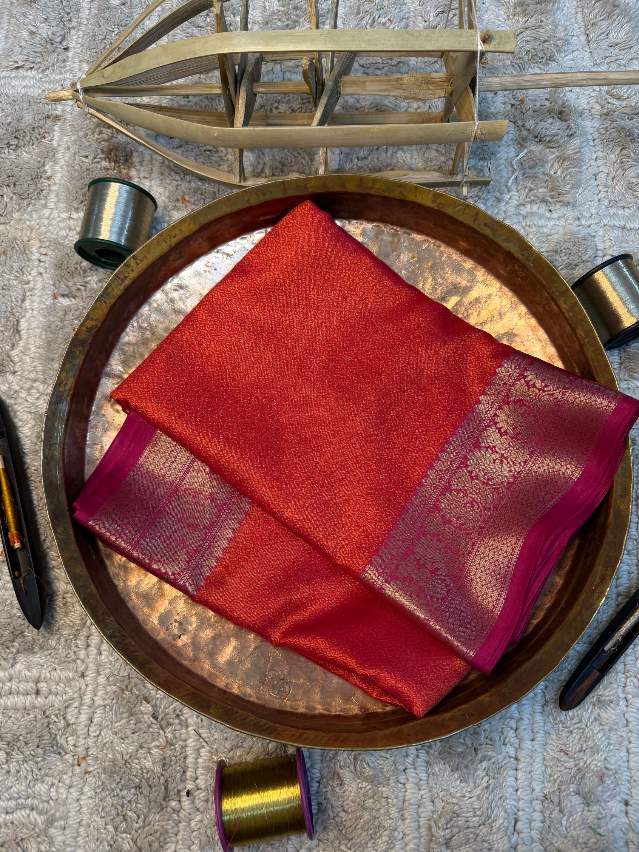 Eccentric zari weave Softsilk Banarasi saree