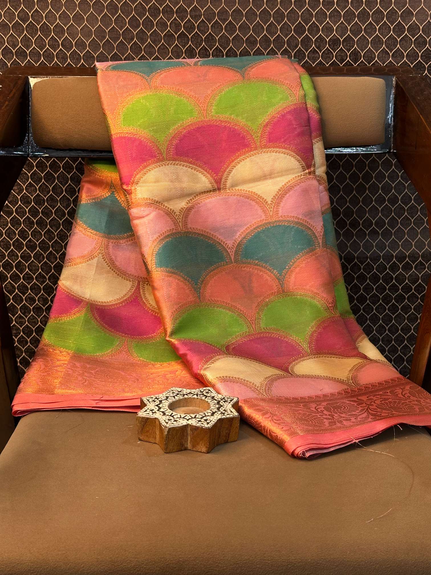 Eccentric zari weave Softsilk Banarasi saree