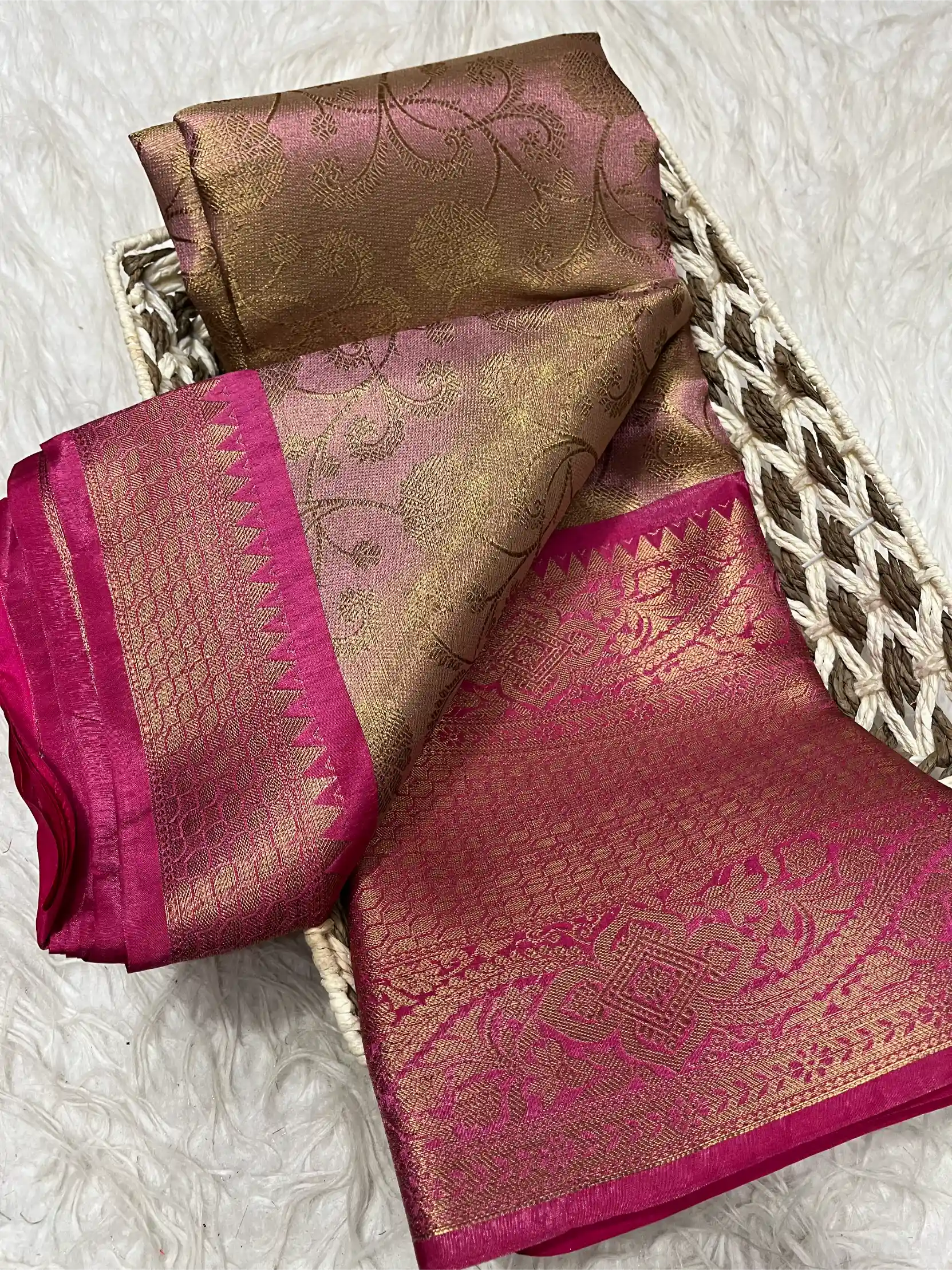 Beautiful Traditional Softsilk Embossed Weave Banarasi Saree