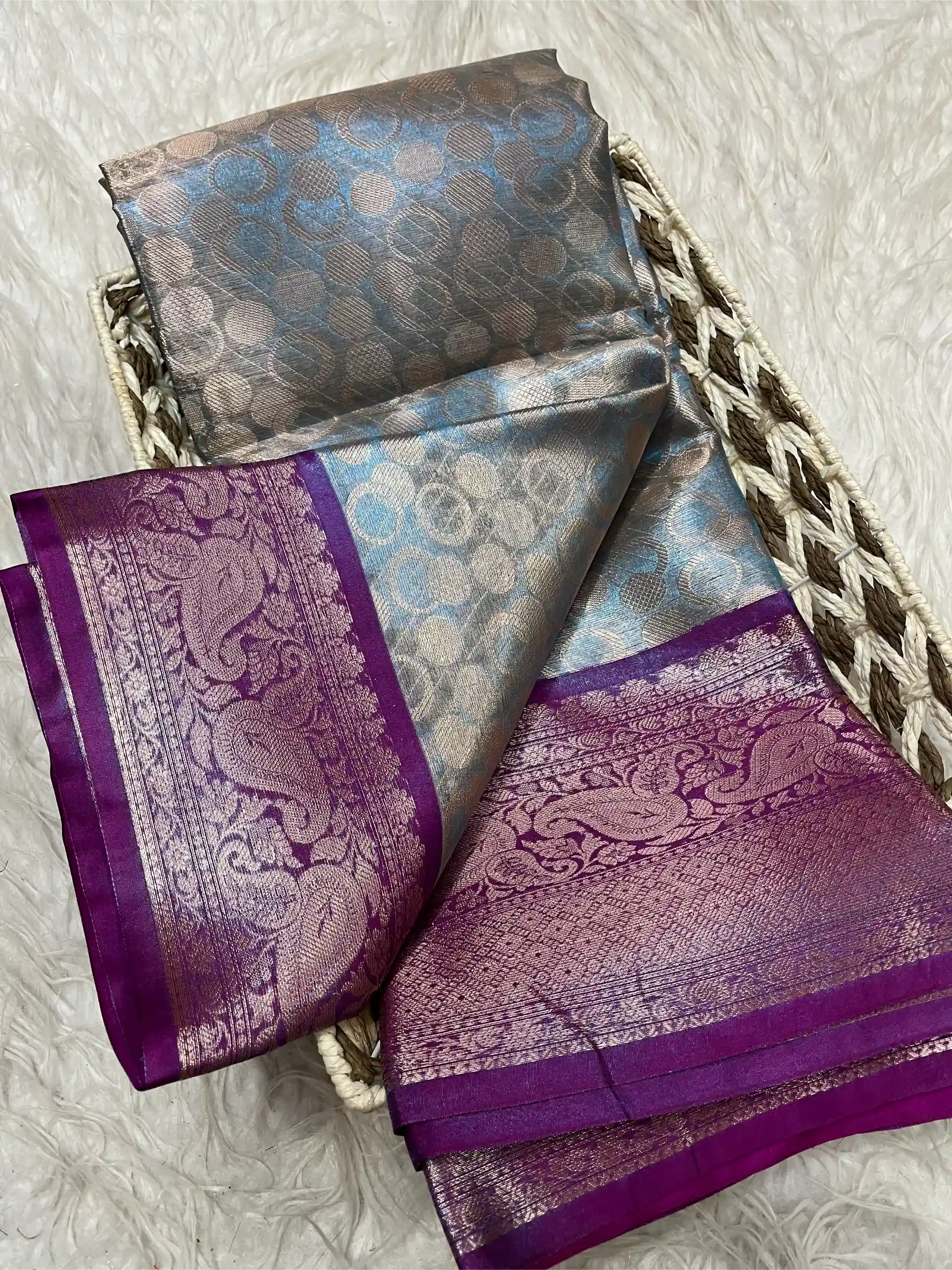 Beautiful Traditional Softsilk Embossed Weave Banarasi Saree