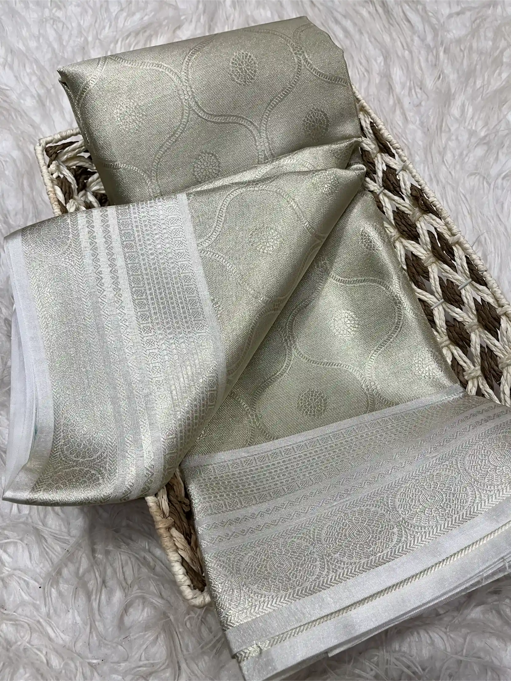 Beautiful Traditional Softsilk Embossed Weave Banarasi Saree