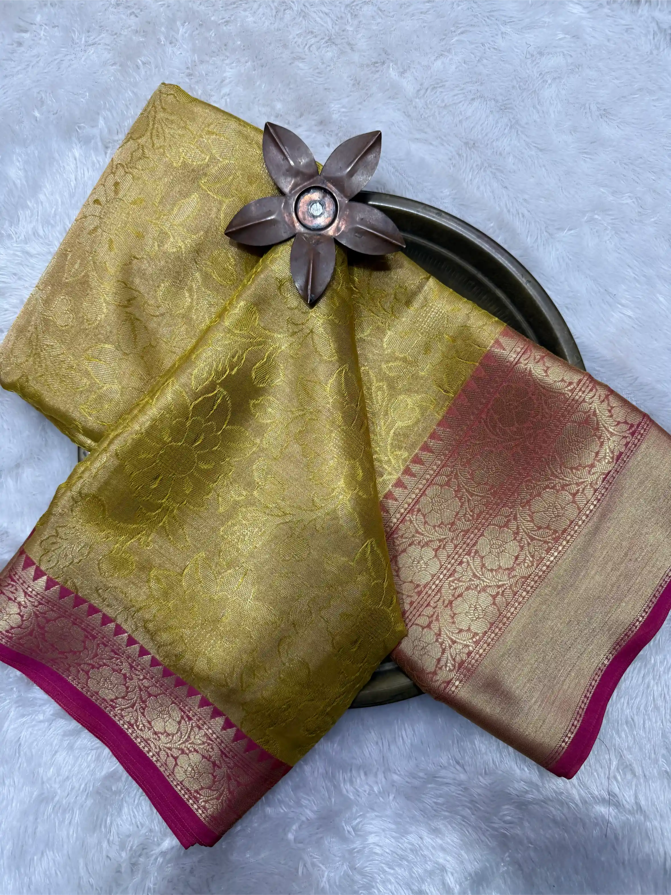 Beautiful Traditional Softsilk Embossed Weave Banarasi Saree