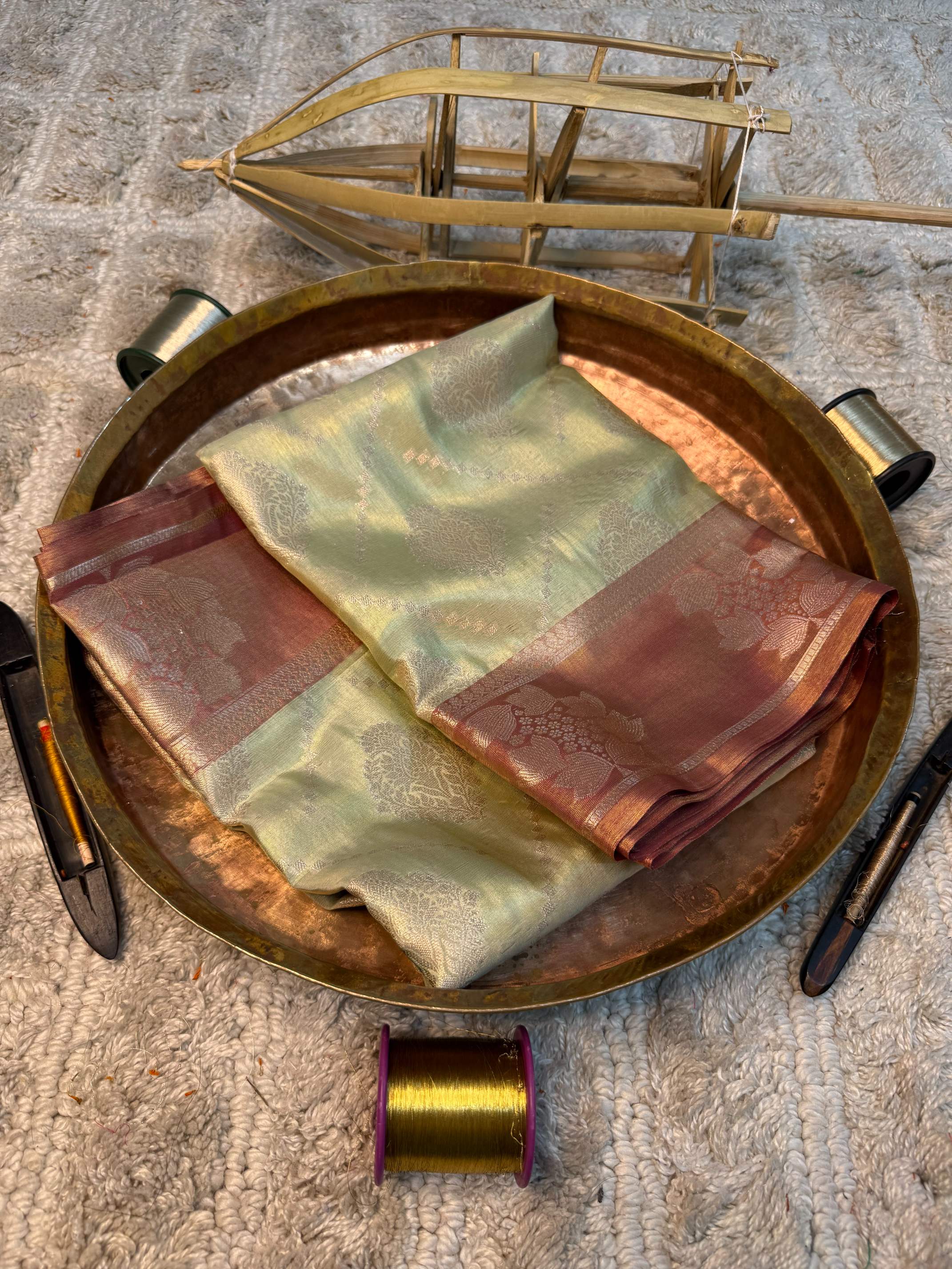 Eccentric zari weave Softsilk Banarasi saree