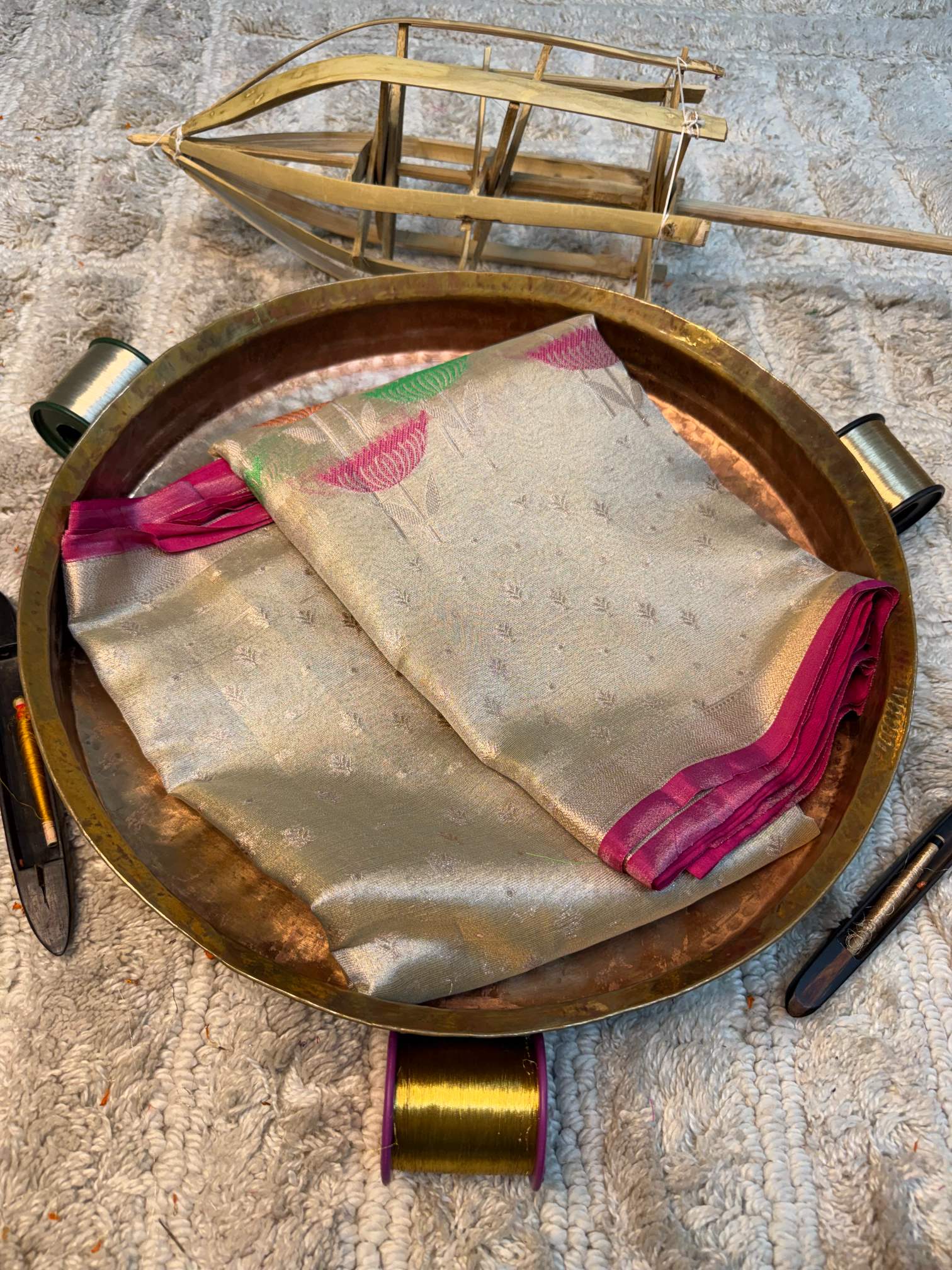 Eccentric zari weave Softsilk Heritage Banarasi saree