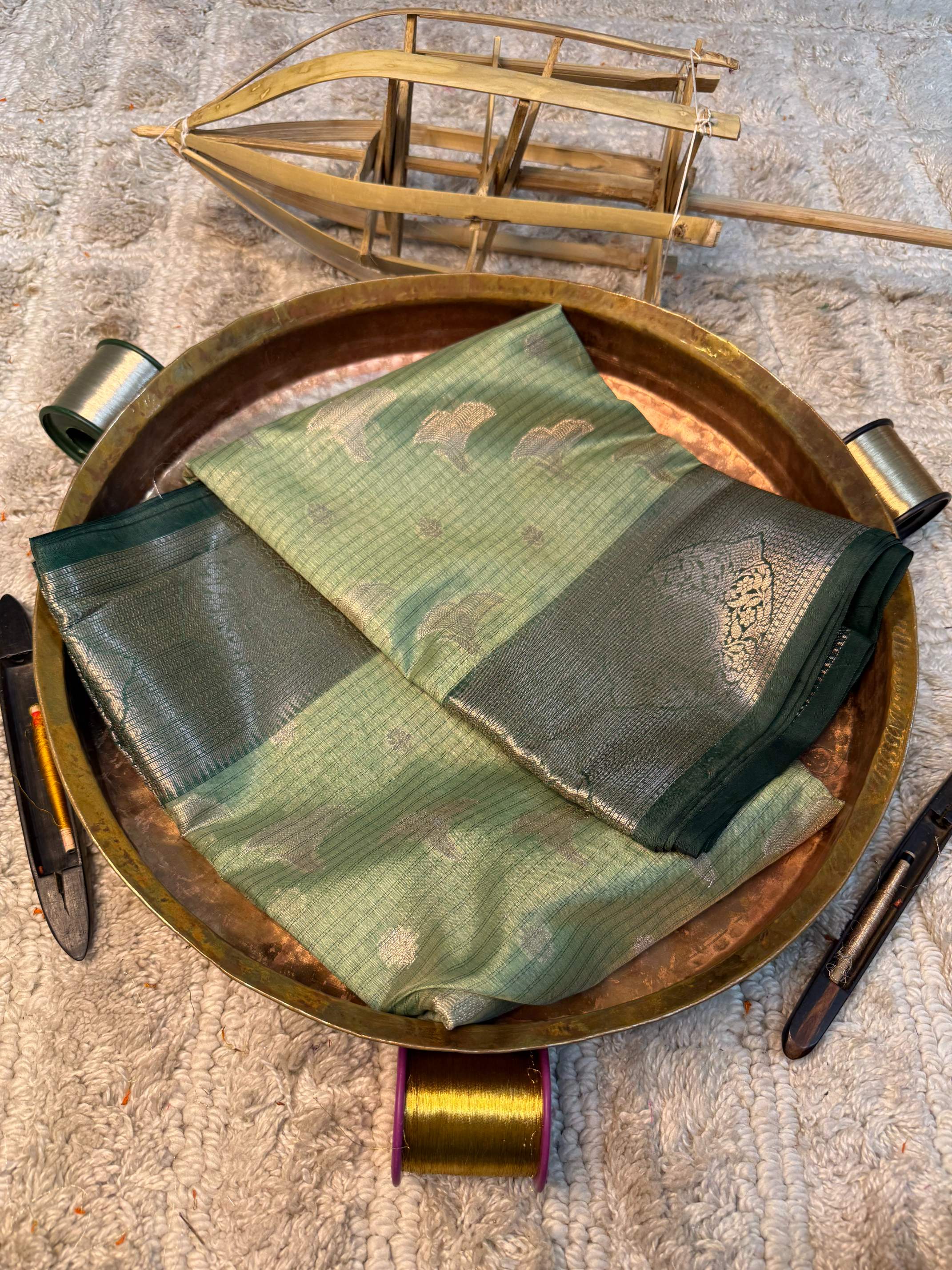 Eccentric zari weave Softsilk Banarasi saree