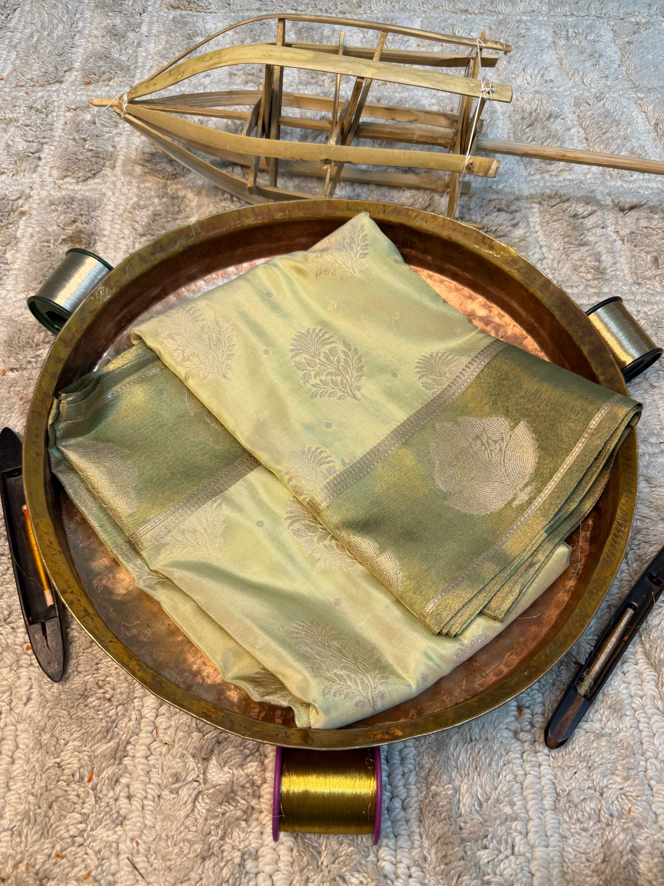 Eccentric zari weave Softsilk Banarasi saree