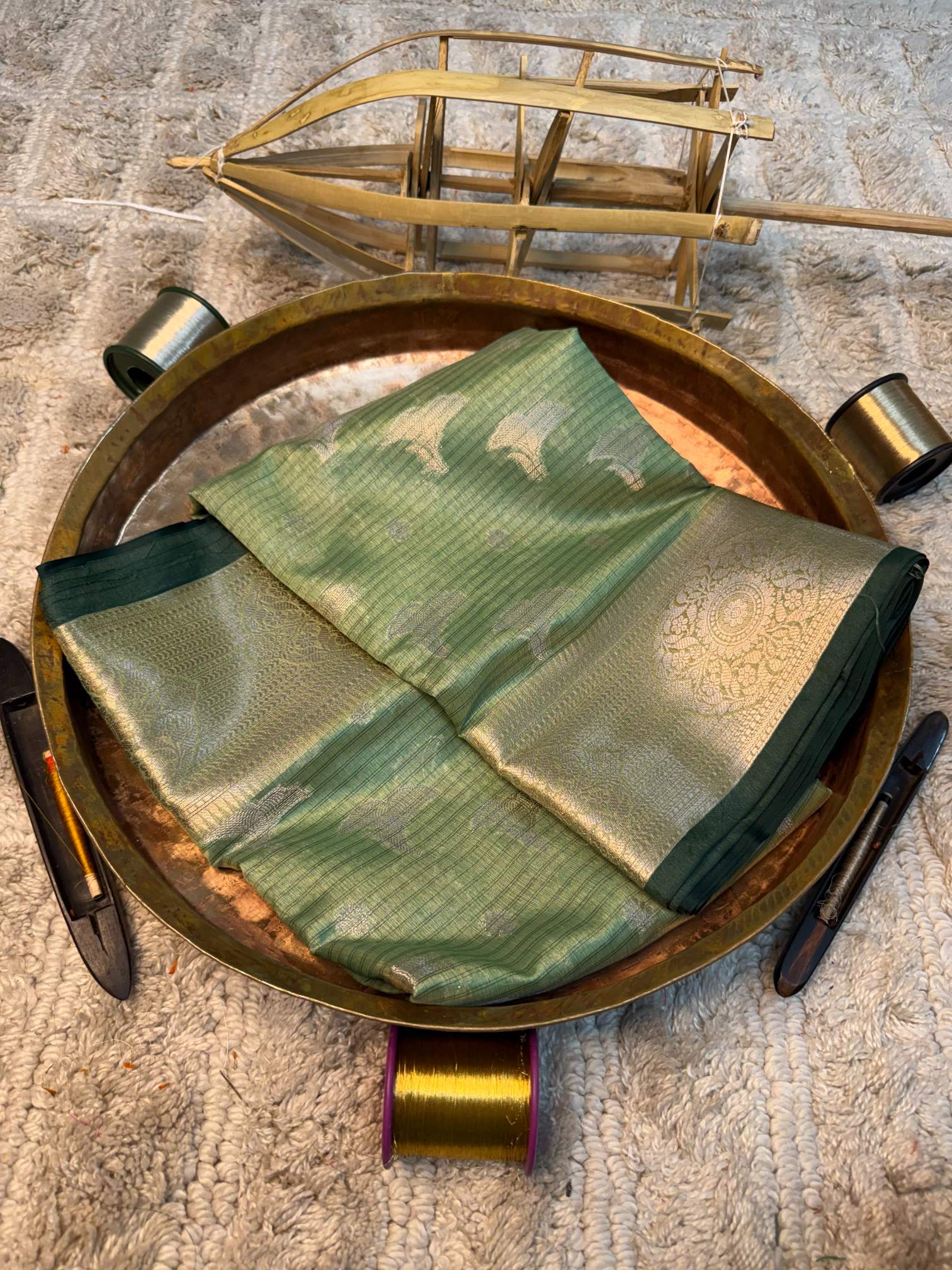 Eccentric zari weave Softsilk Banarasi saree