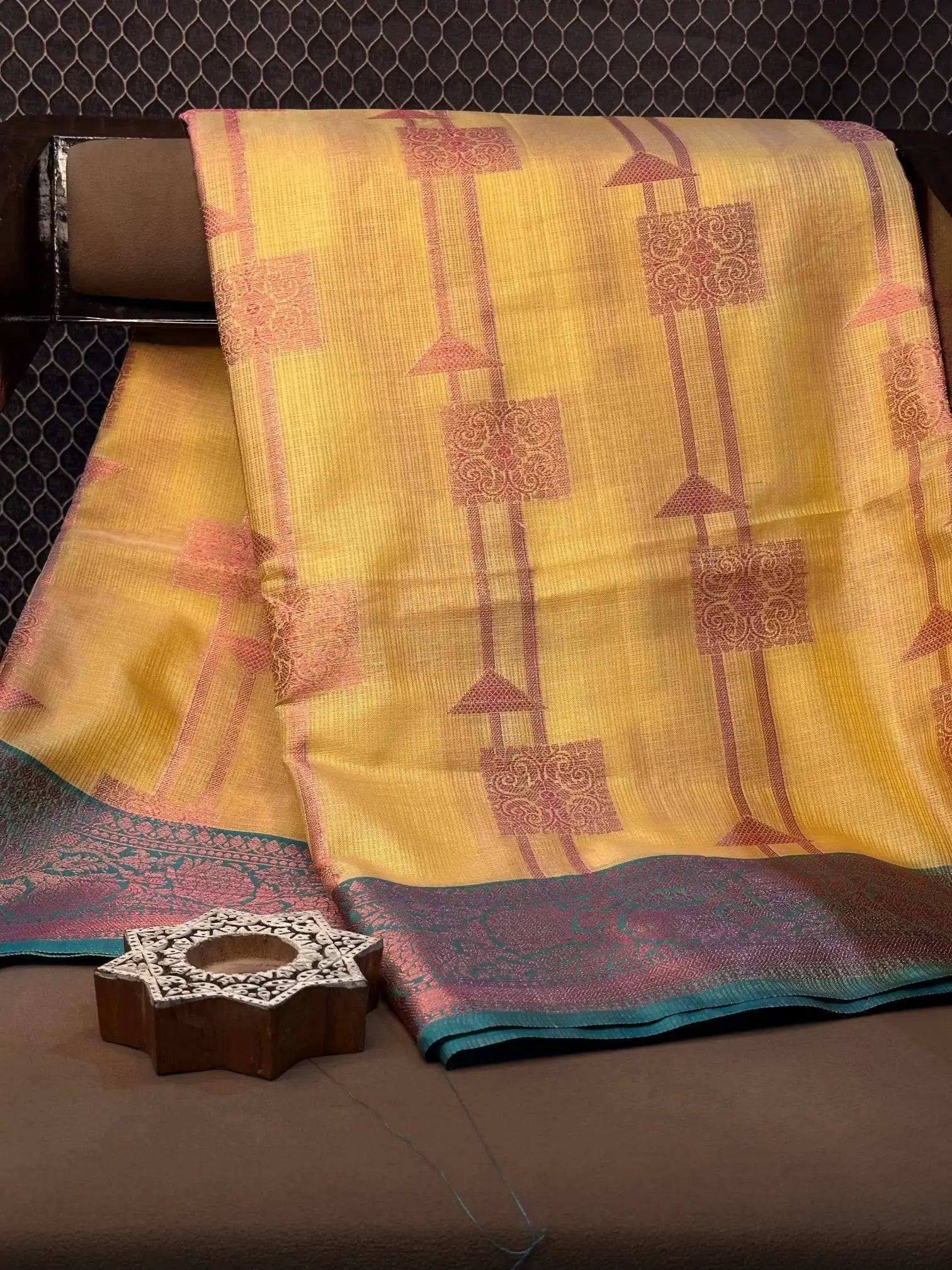 Contemporary weave Softsilk heritage Banarasi saree
