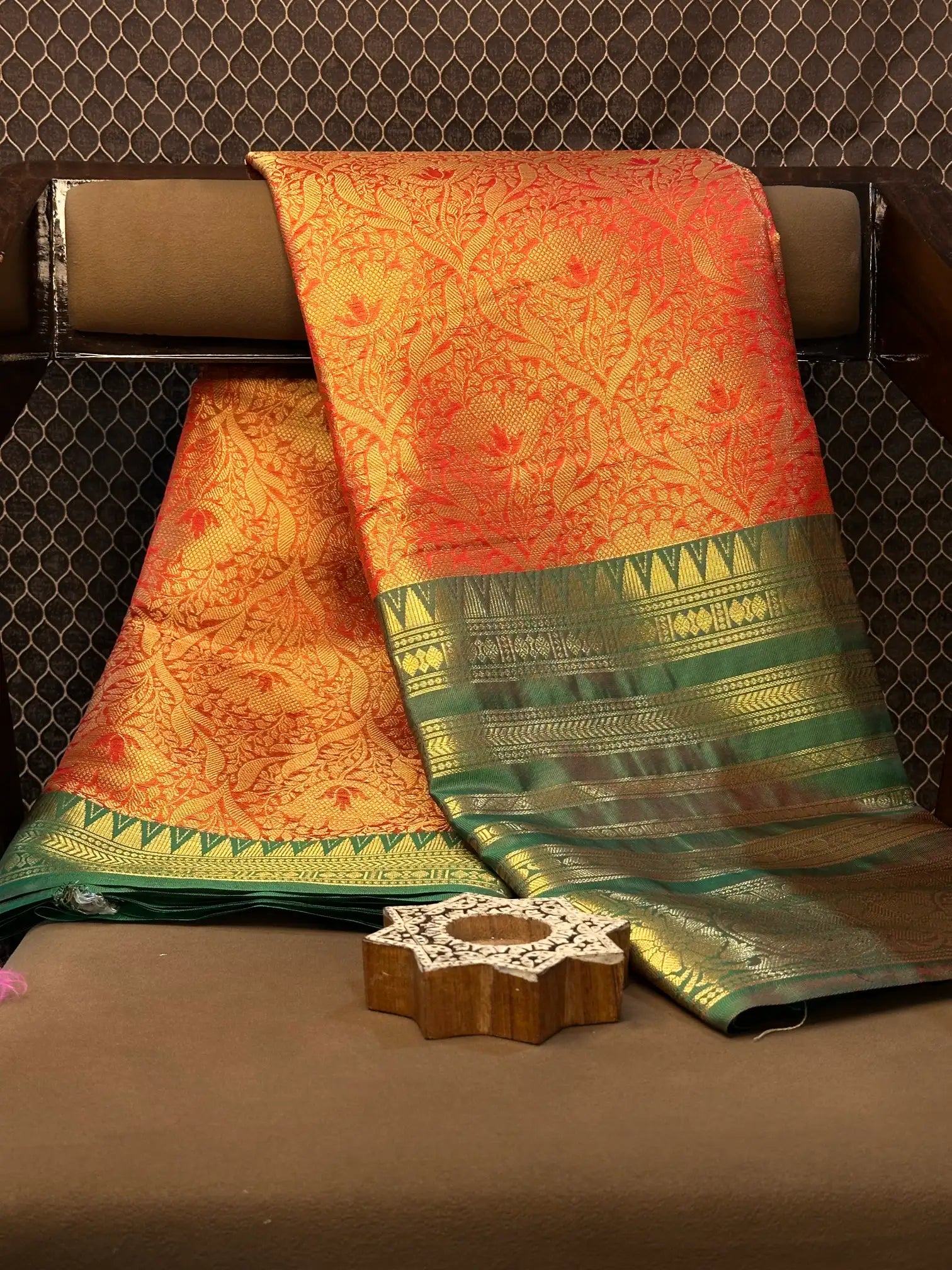 Contemporary weave Softsilk heritage Banarasi saree