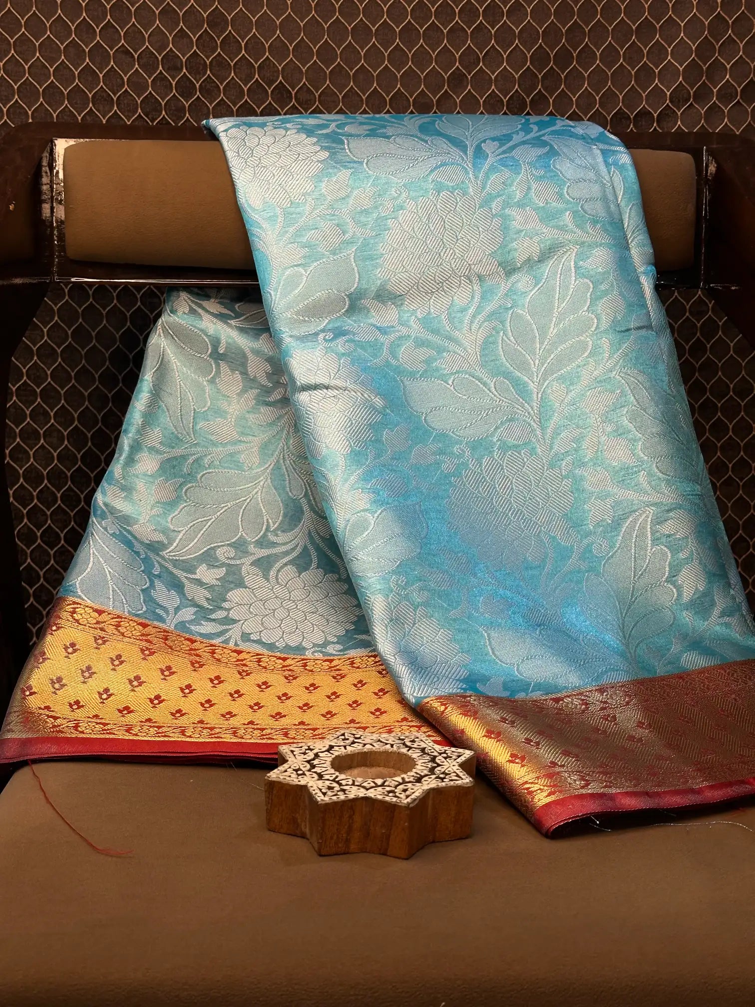 Contemporary weave Softsilk heritage Banarasi saree