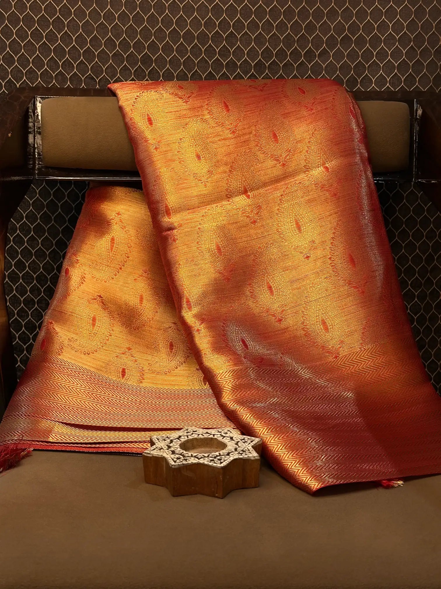 Premium contemperory weave softsilk Banarasi saree