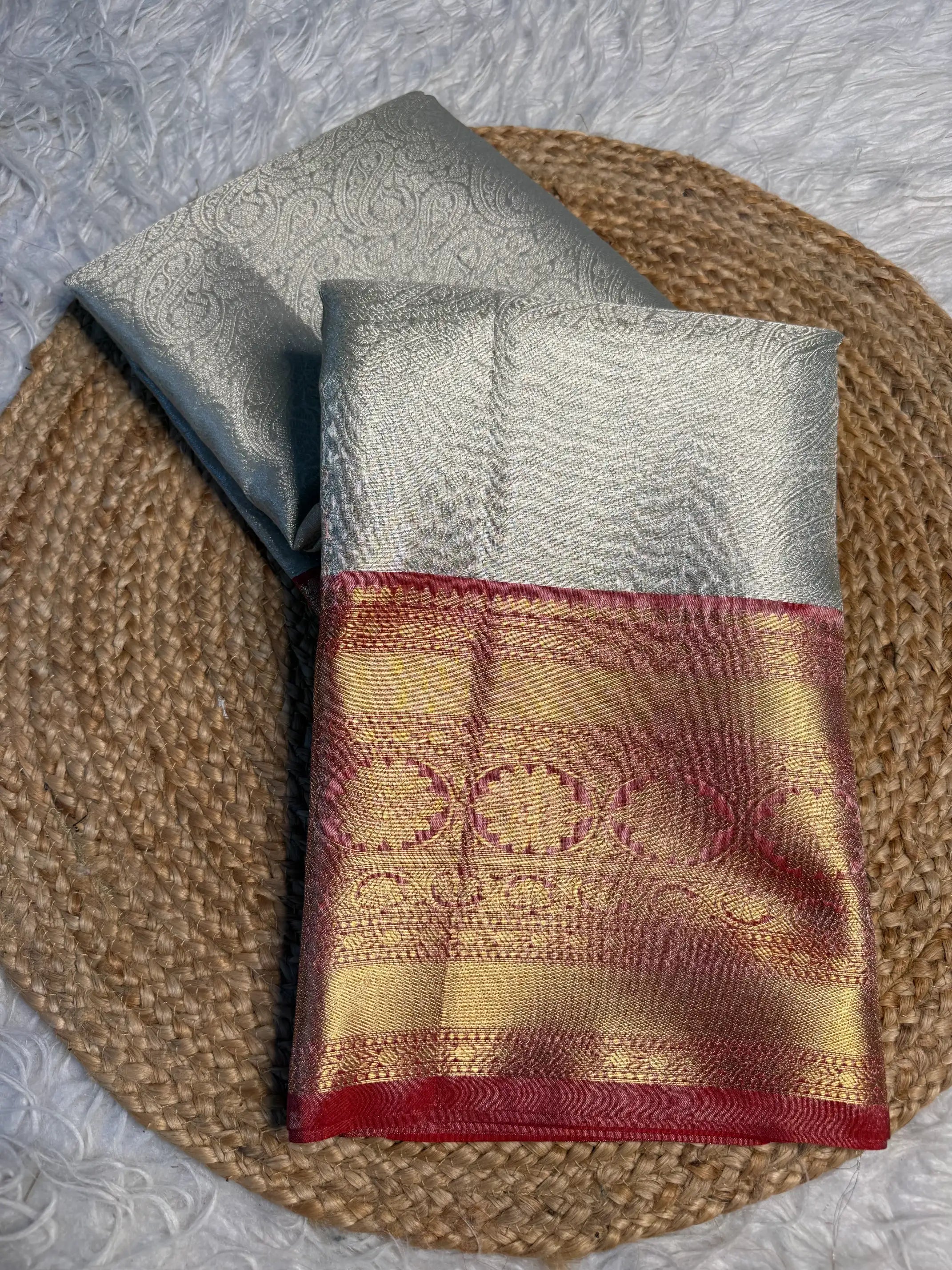 Contemporary weave Softsilk heritage Banarasi saree