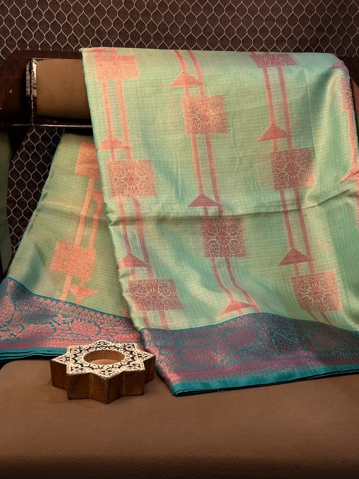 Contemporary weave Softsilk heritage Banarasi saree