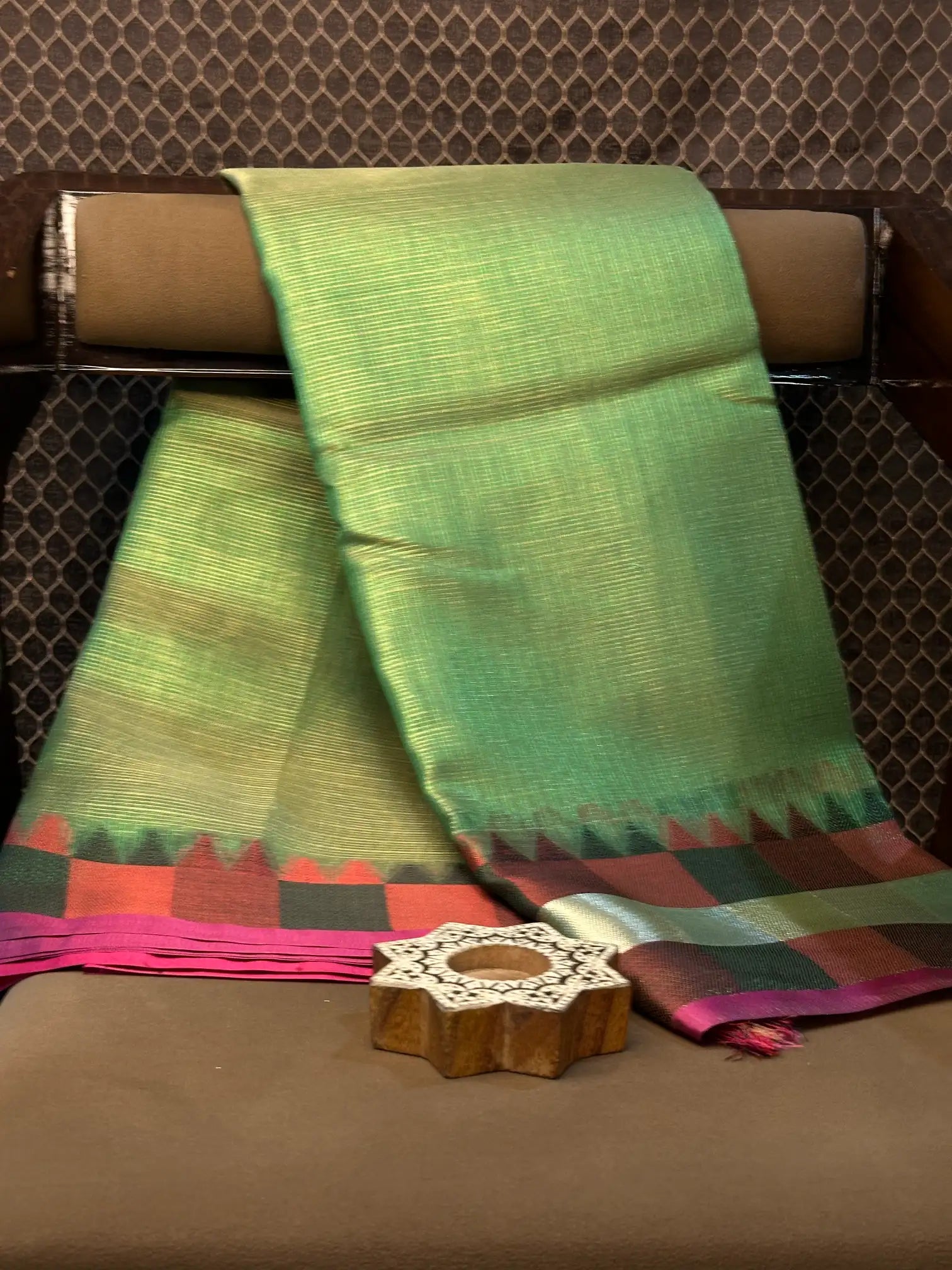 Contemporary weave Softsilk heritage Banarasi saree
