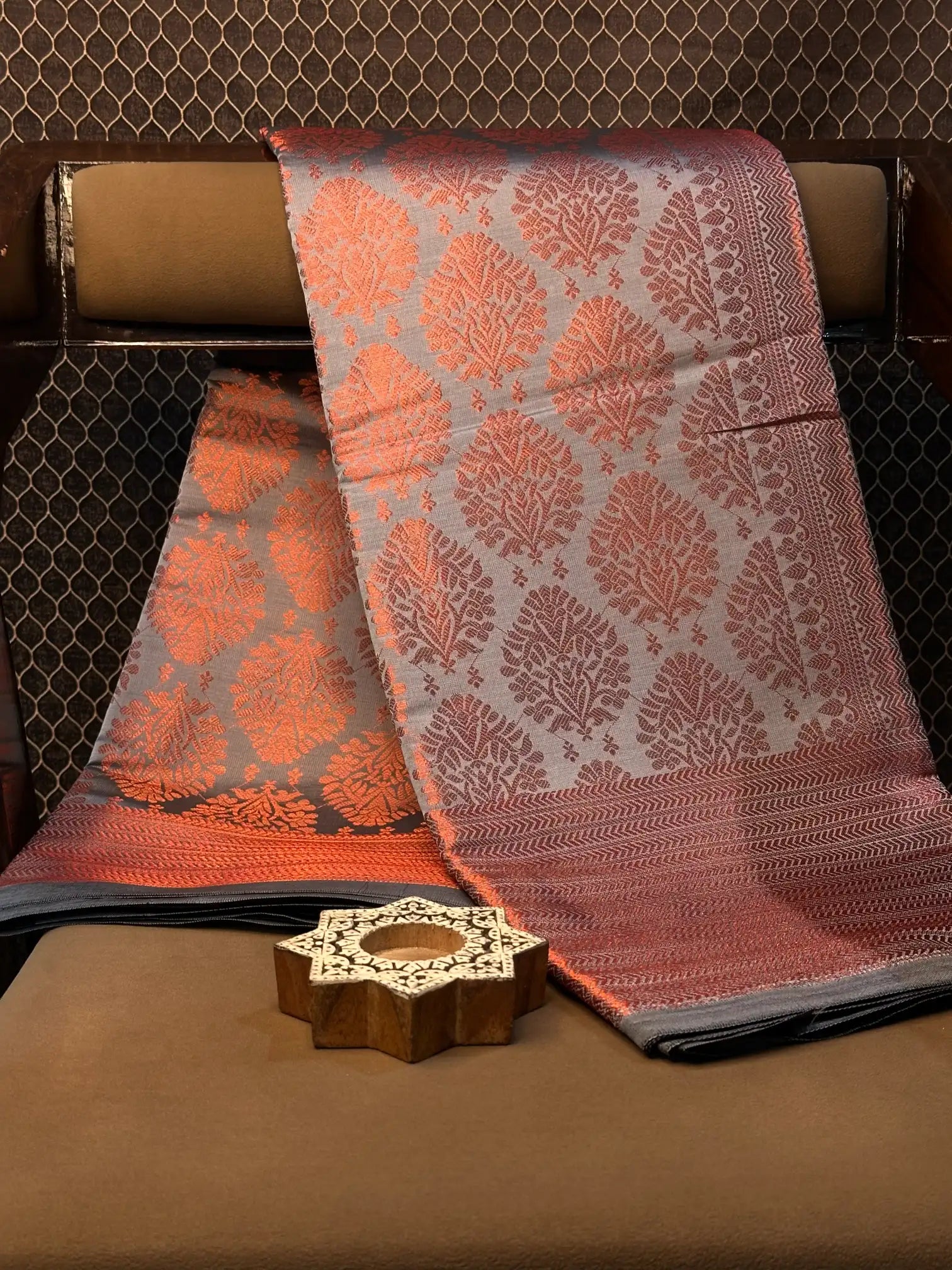 Contemporary weave Softsilk heritage Banarasi saree