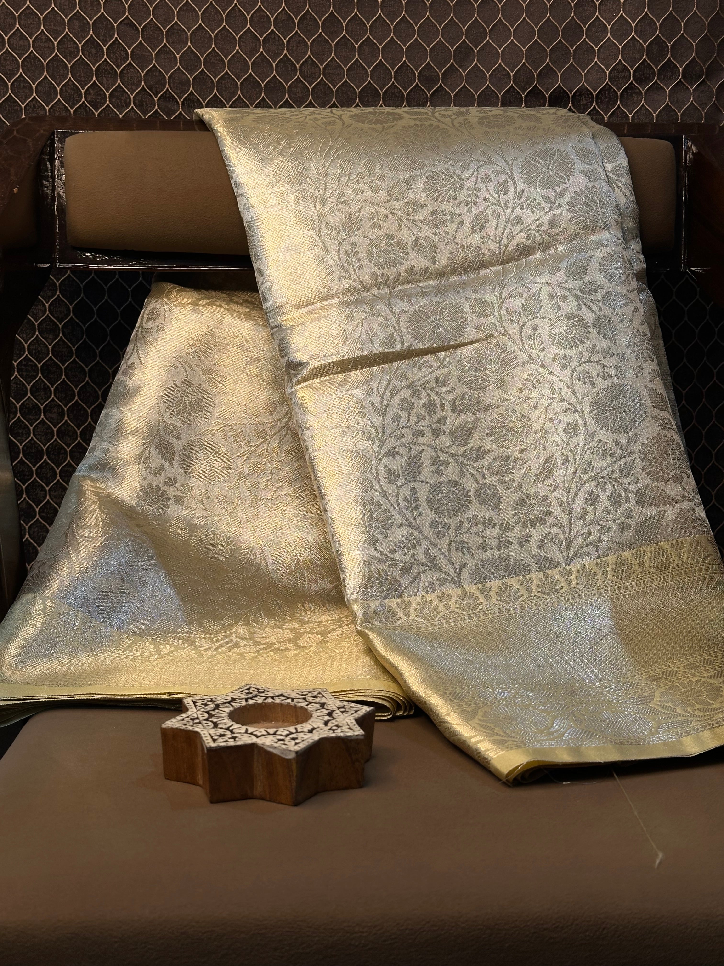 Traditional weave Softsilk Banarasi saree