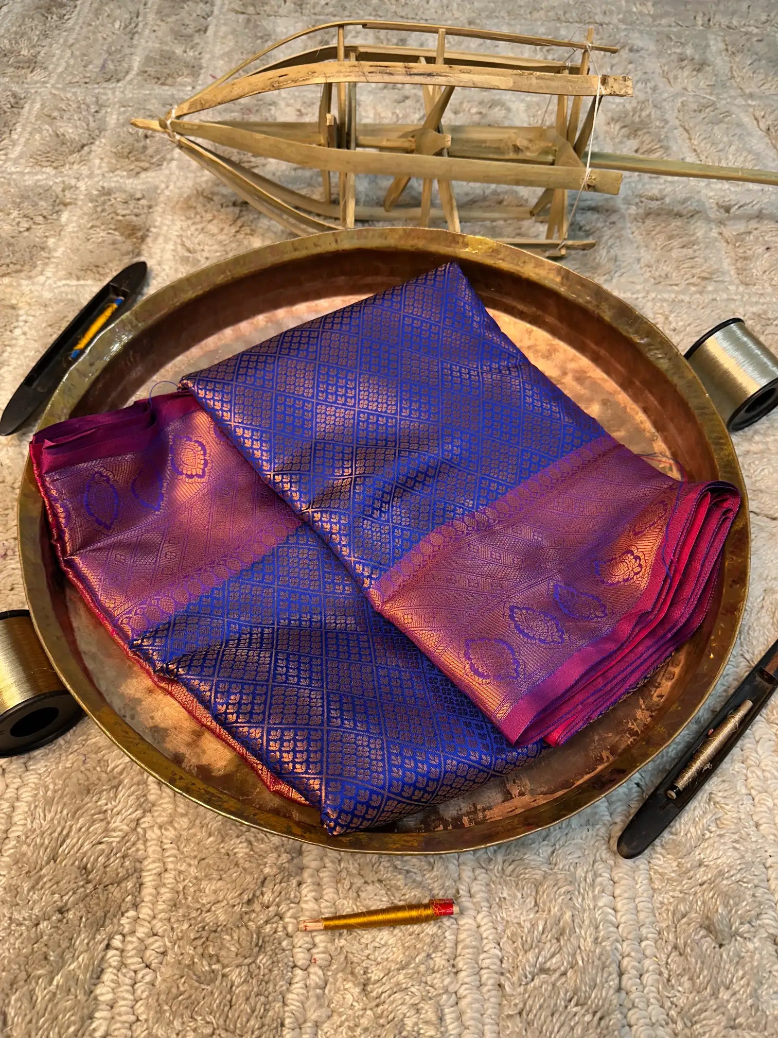 Eccentric zari weave Softsilk Banarasi saree