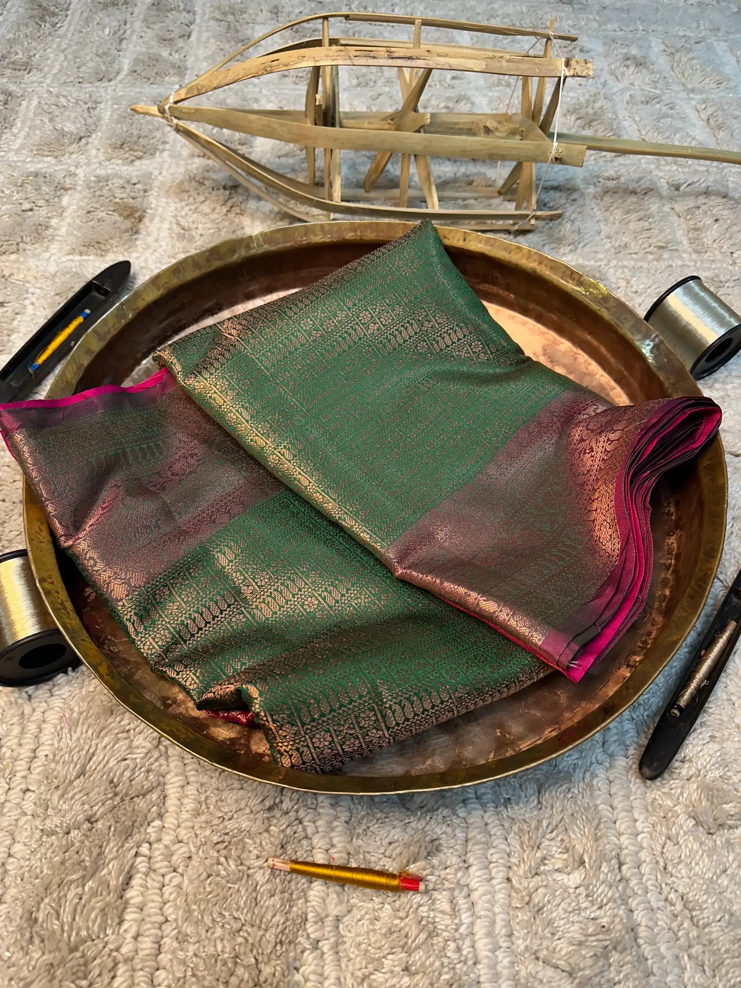 Eccentric zari weave Softsilk Banarasi saree