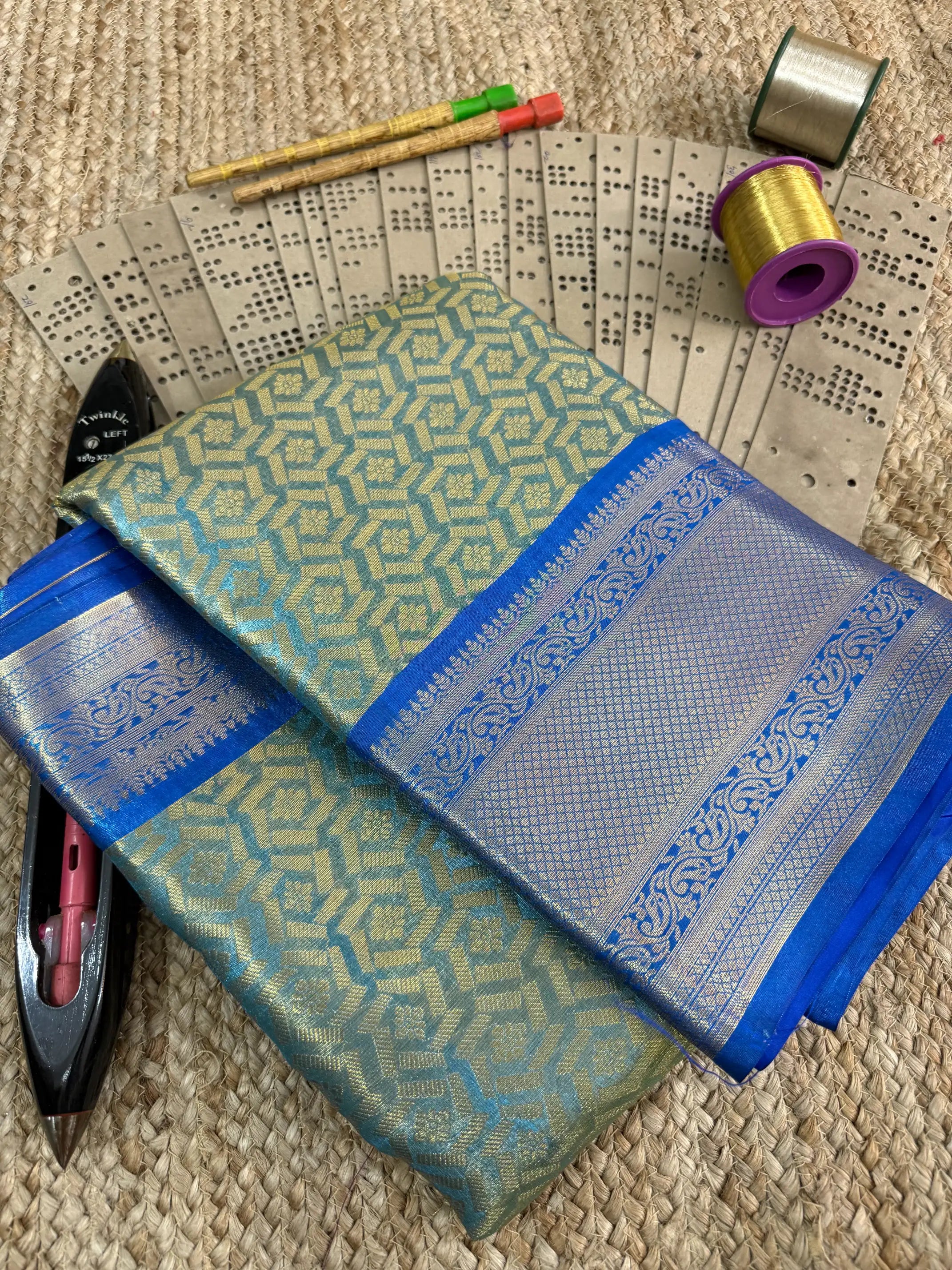 Eccentric zari weave Softsilk Banarasi saree