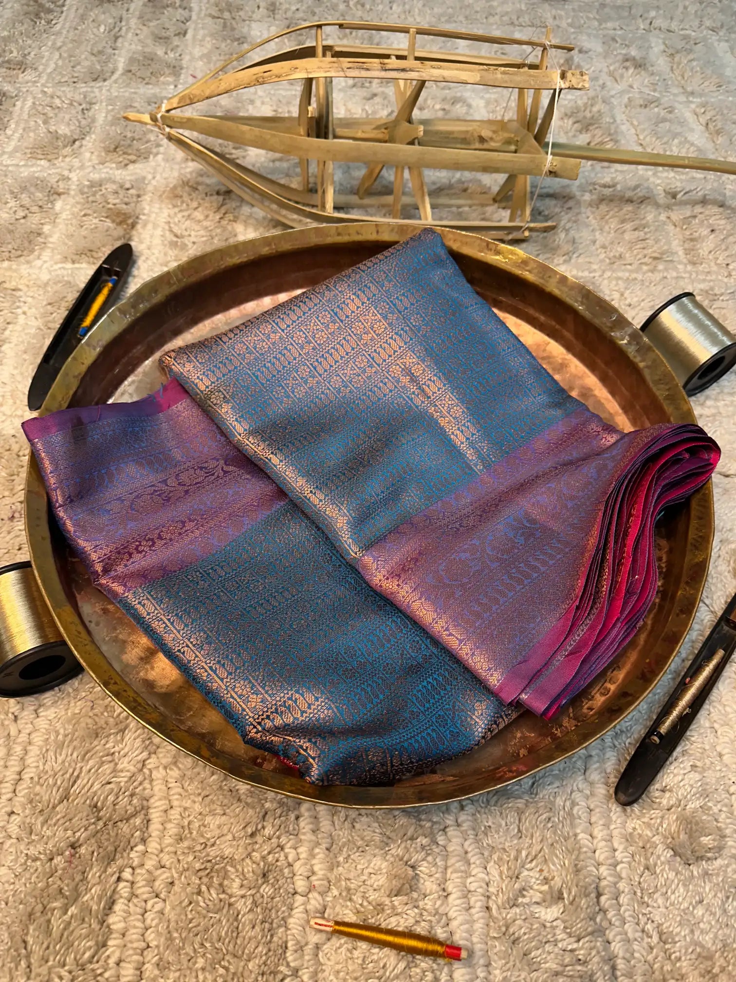 Eccentric zari weave Softsilk Banarasi saree