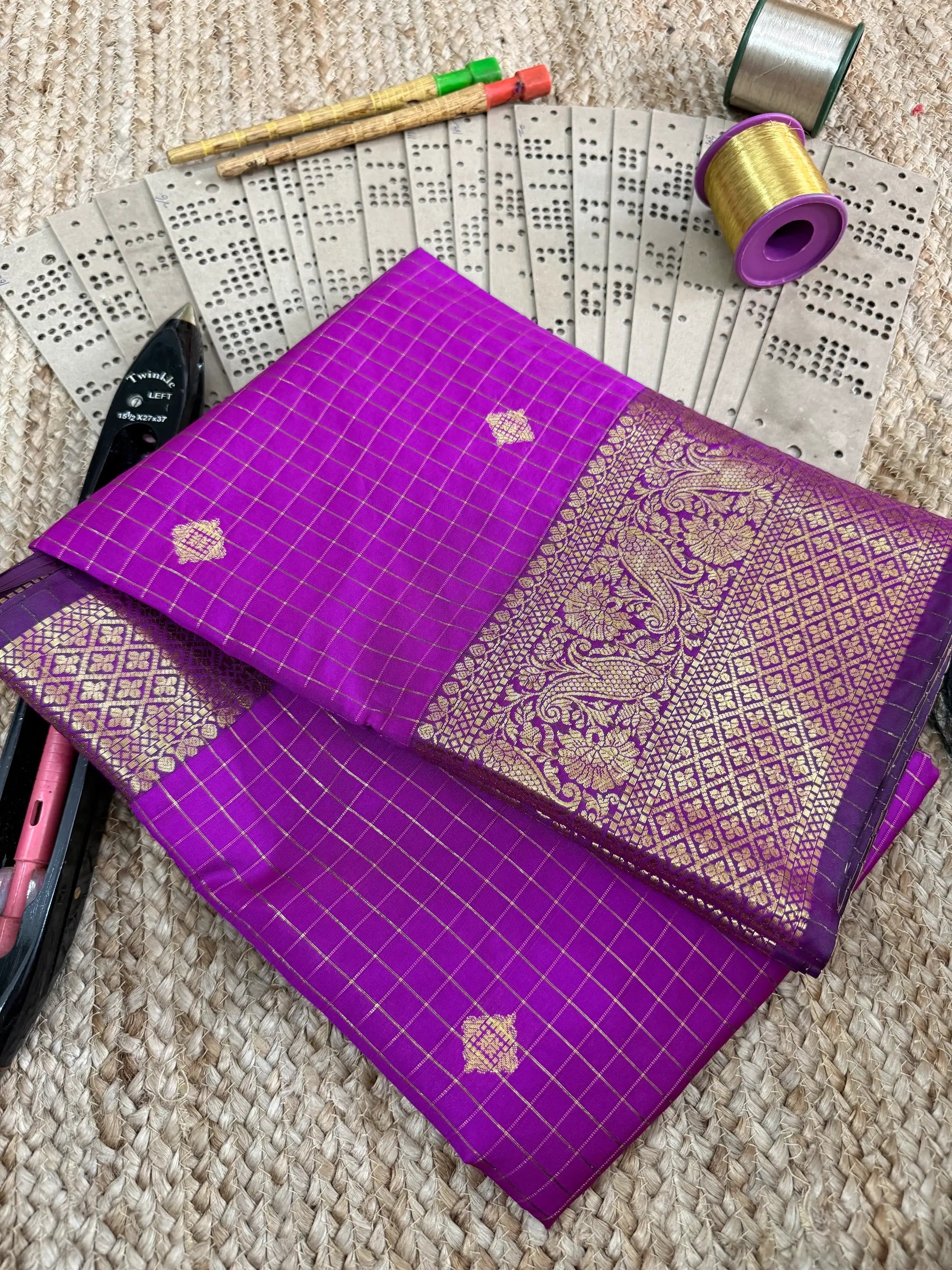 Eccentric zari weave Softsilk Banarasi saree