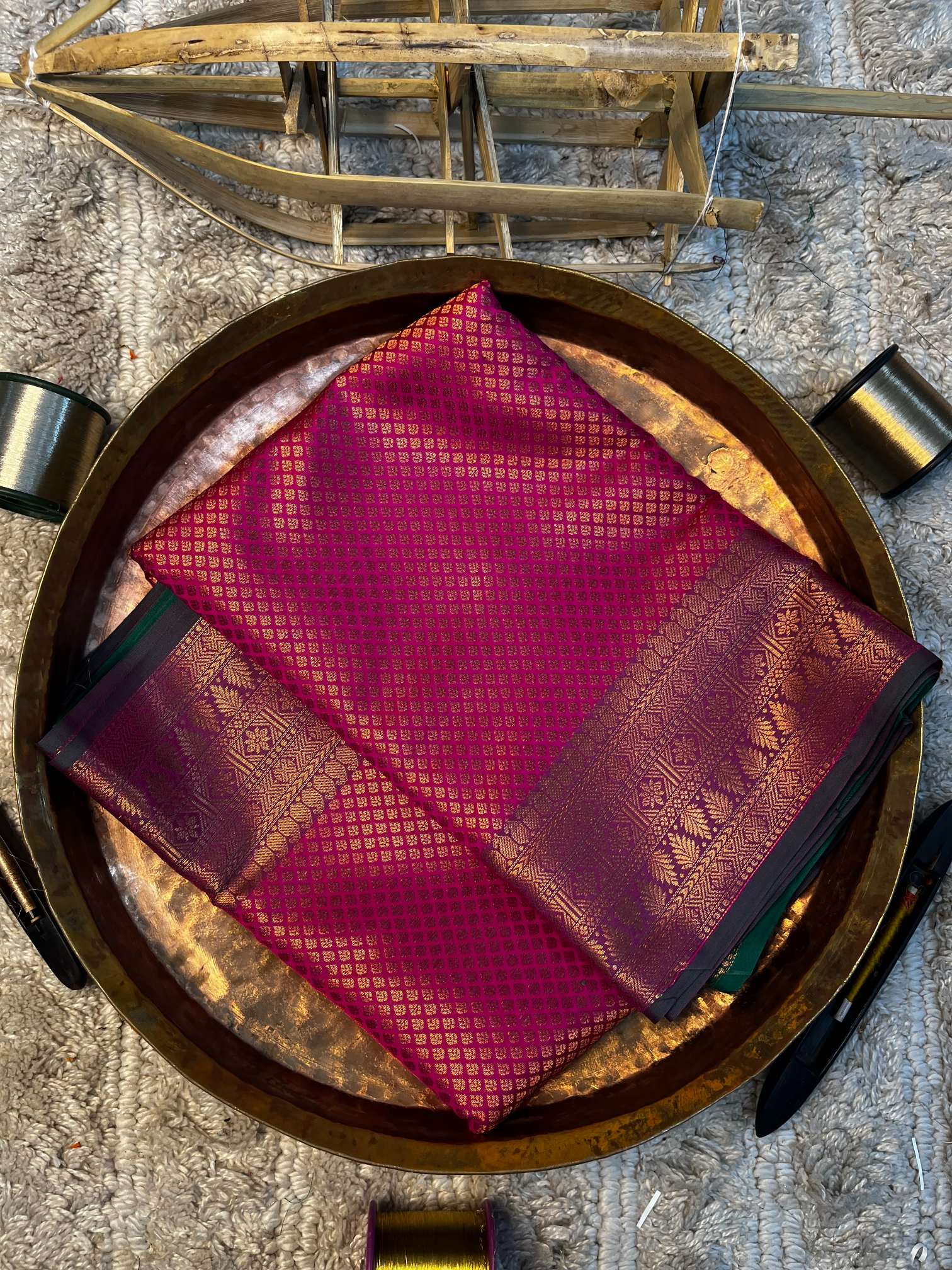 Eccentric zari weave Softsilk Banarasi saree