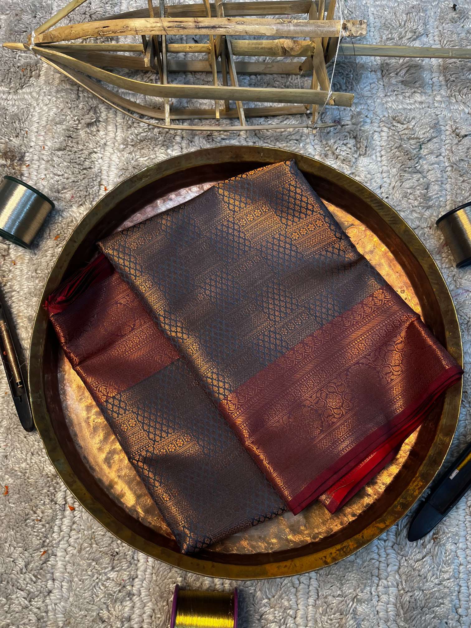 Eccentric zari weave Softsilk Banarasi saree