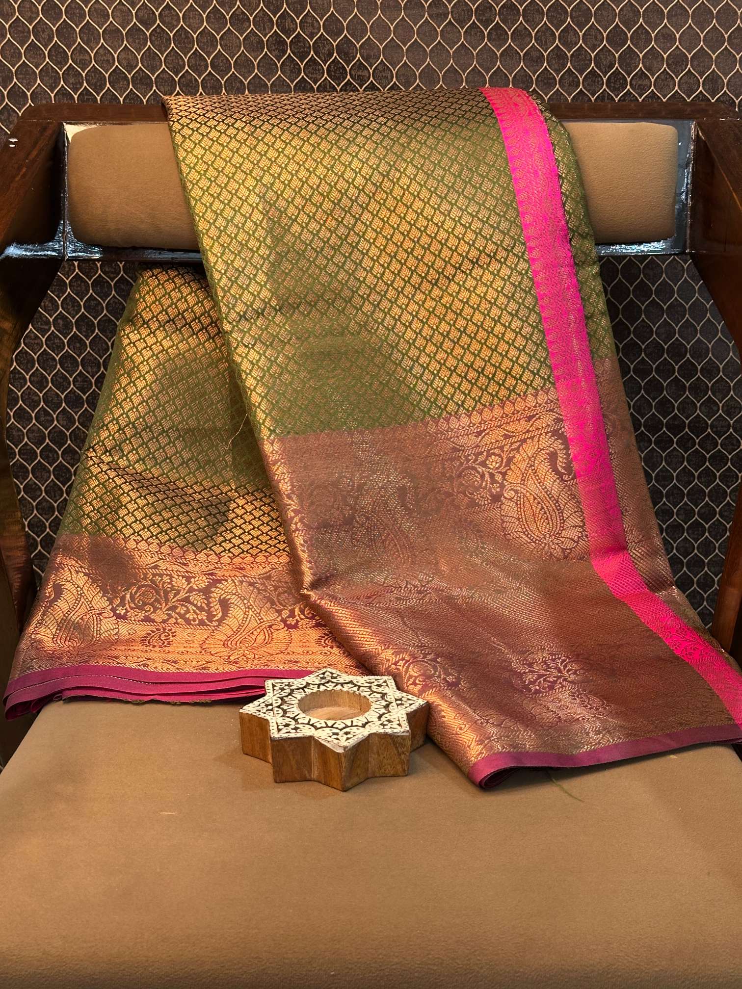 Eccentric zari weave Softsilk Banarasi saree