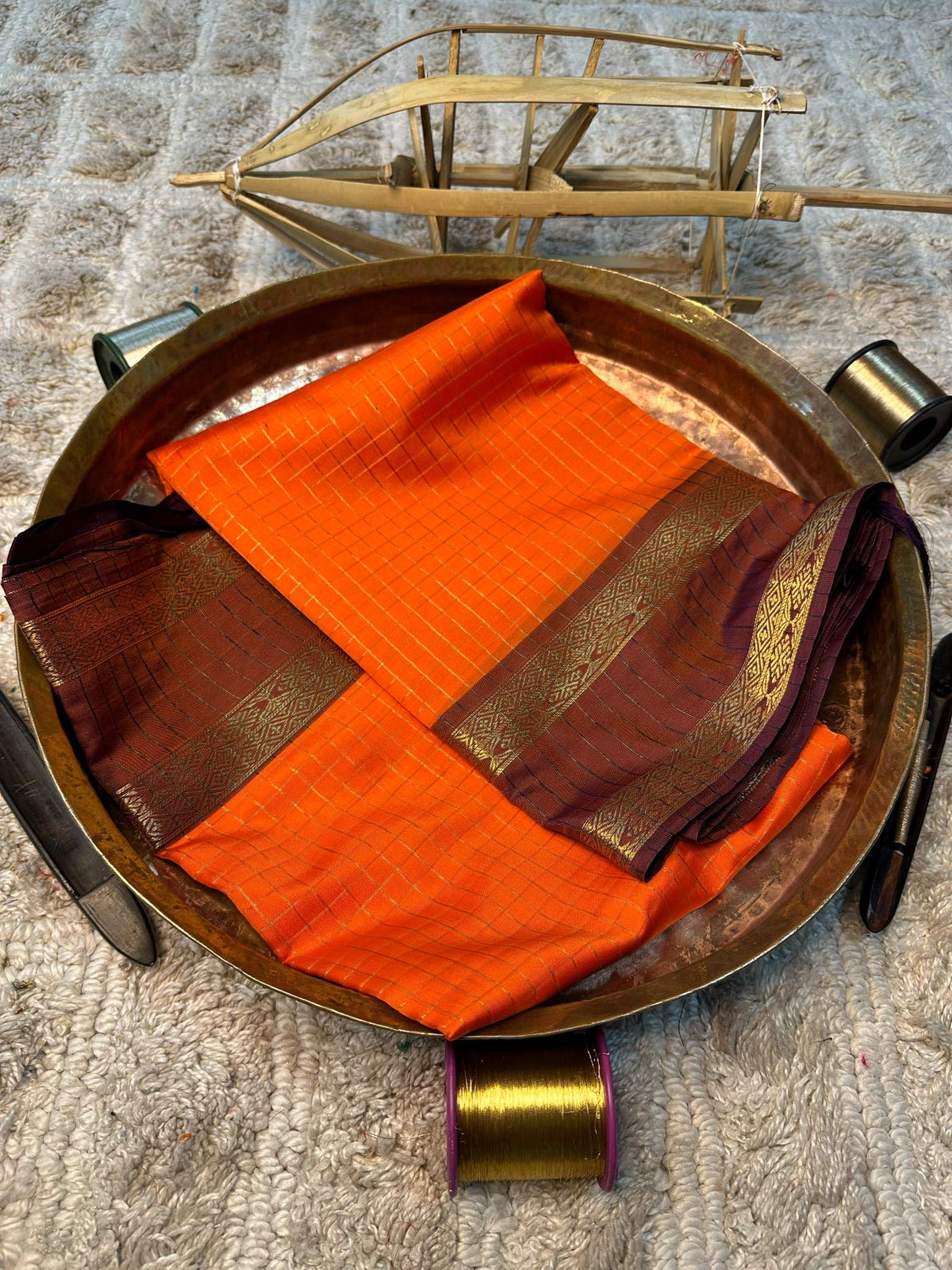 Soft Cotton Silk Rtique Zari Banarasi Saree