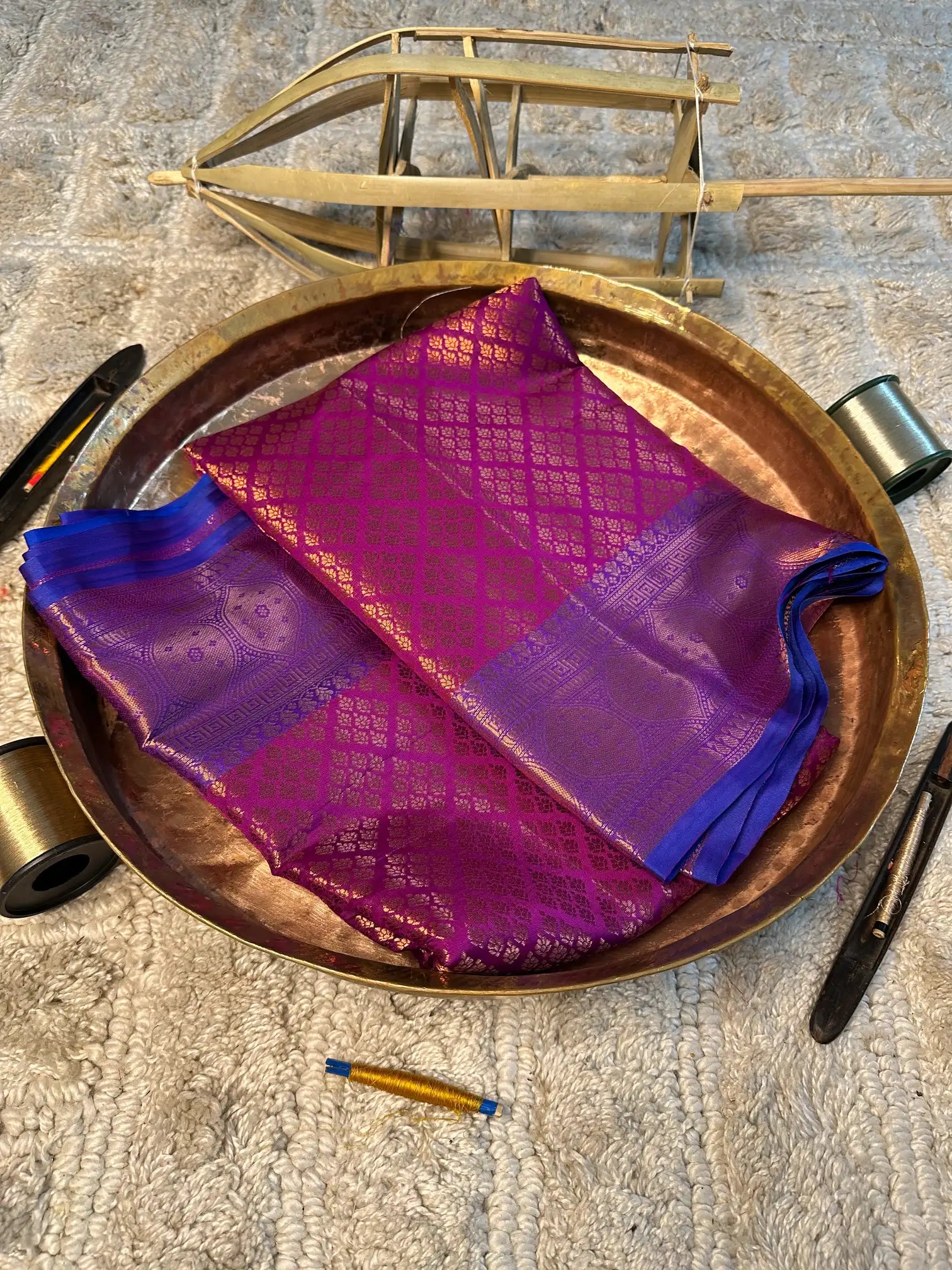 Eccentric zari weave Softsilk Banarasi saree