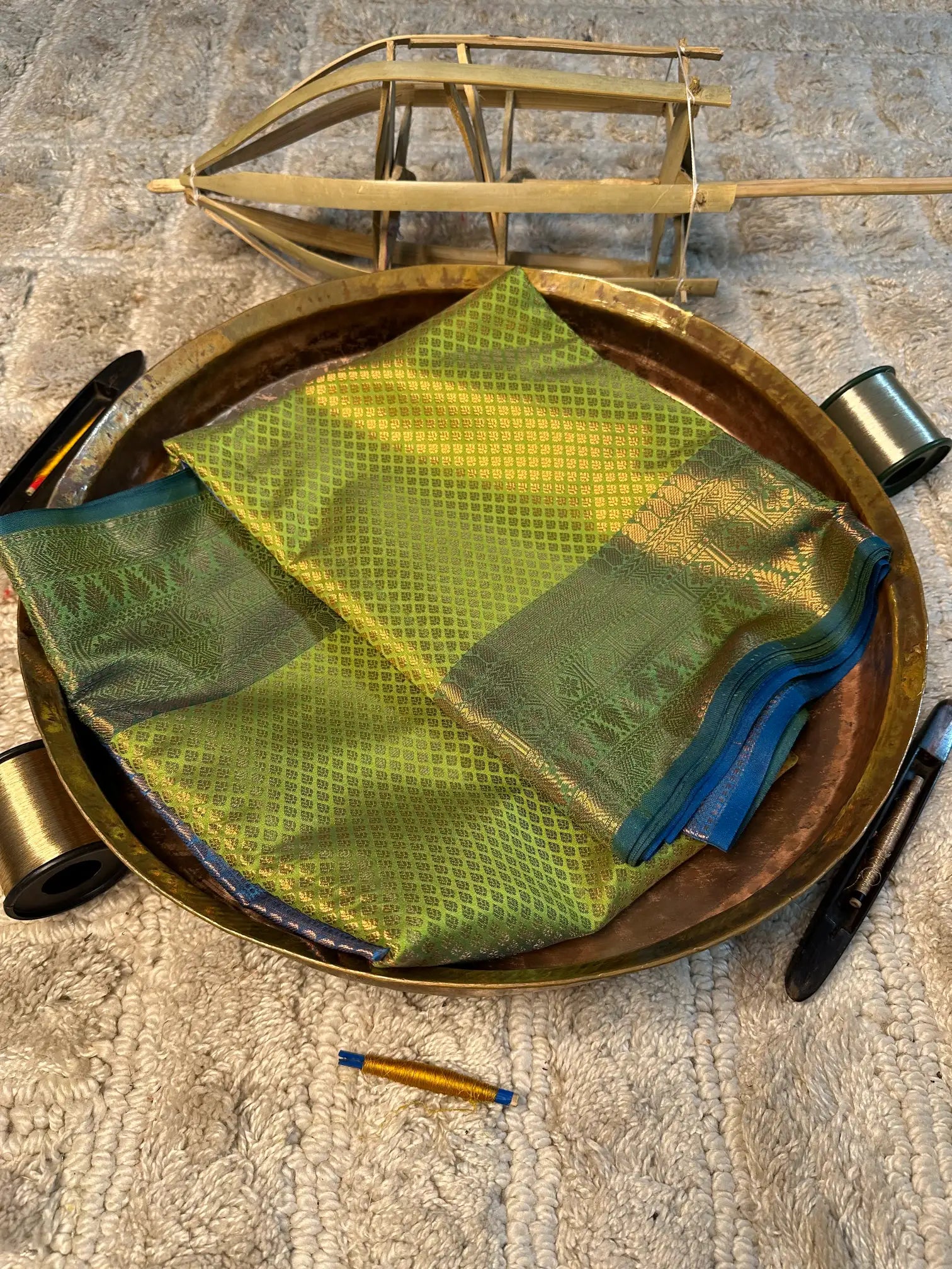 Eccentric zari weave Softsilk Banarasi saree
